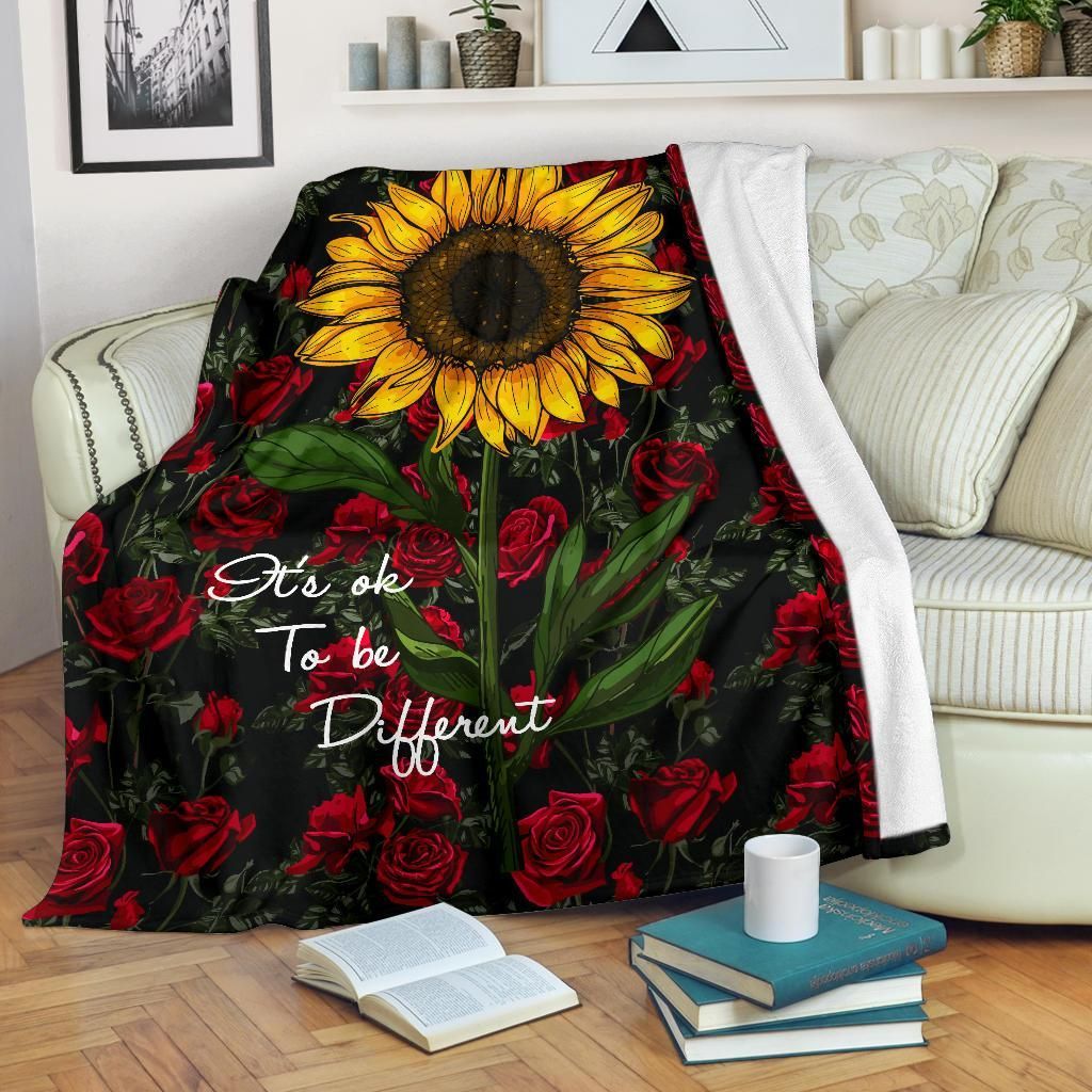 Sunflower Sherpa Fleece Blanket