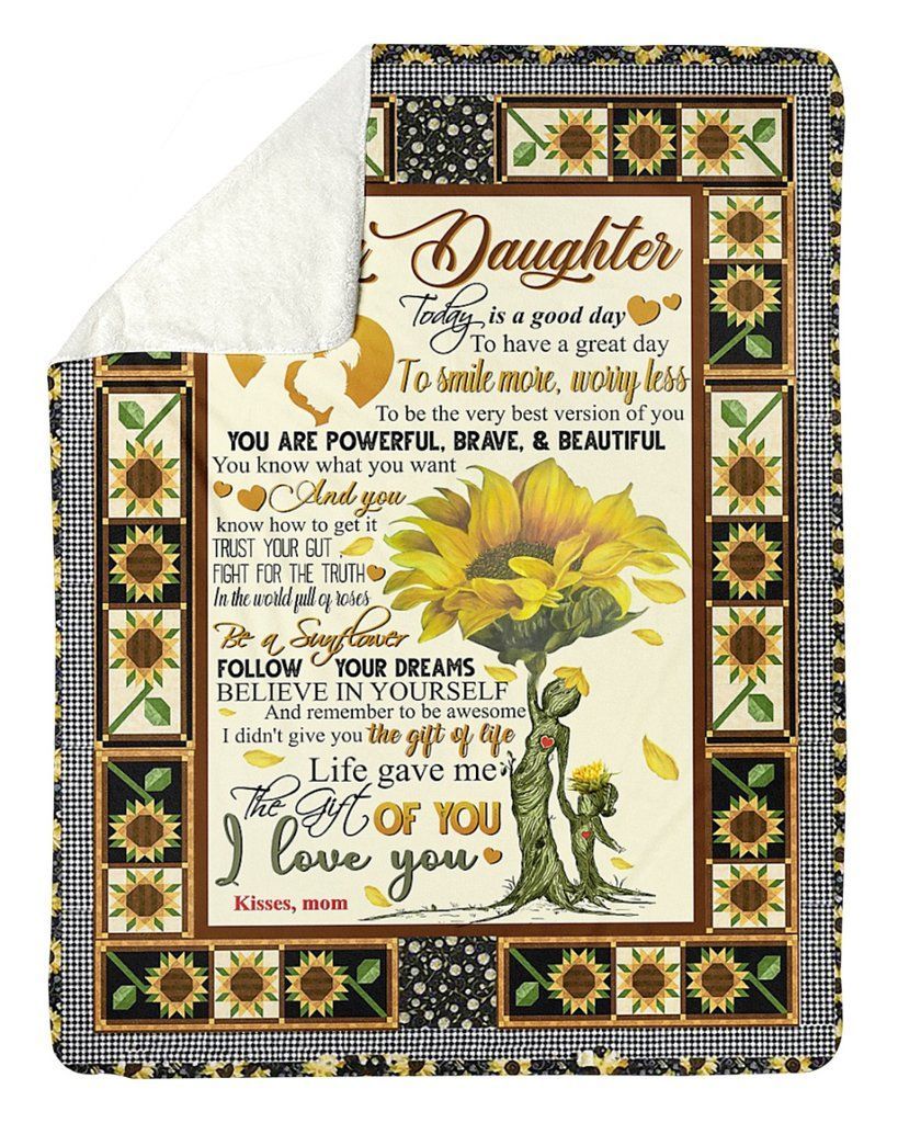 Sunflower Sherpa Fleece Blanket