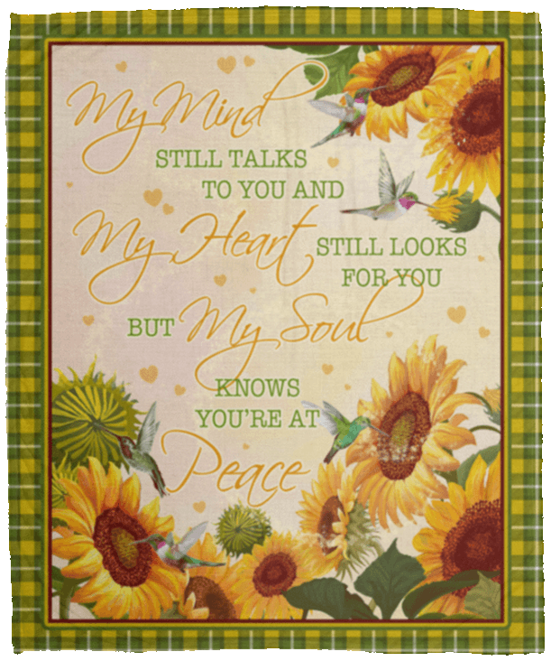 Sunflower Sherpa Fleece Blanket