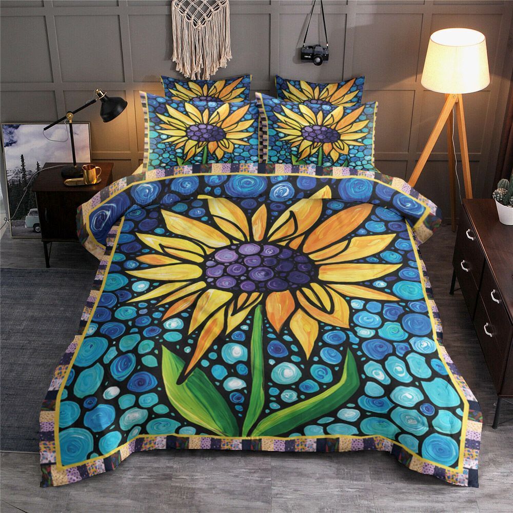 Sunflower Color Dot Artwork Bedding Set