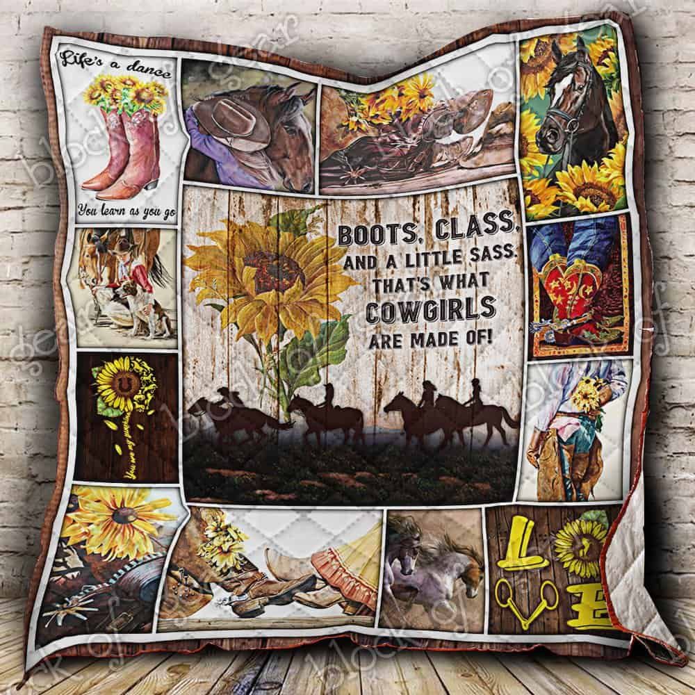 Sunflower Cowgirls CL19100815MDQ Quilt Blanket