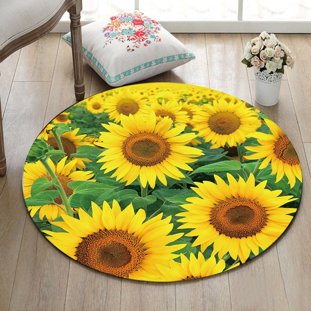 Sunflower Round Carpet