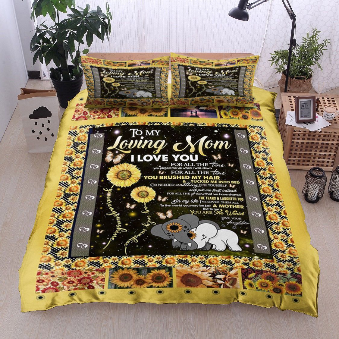 Sunflower Daughter To Mom Bedding Set