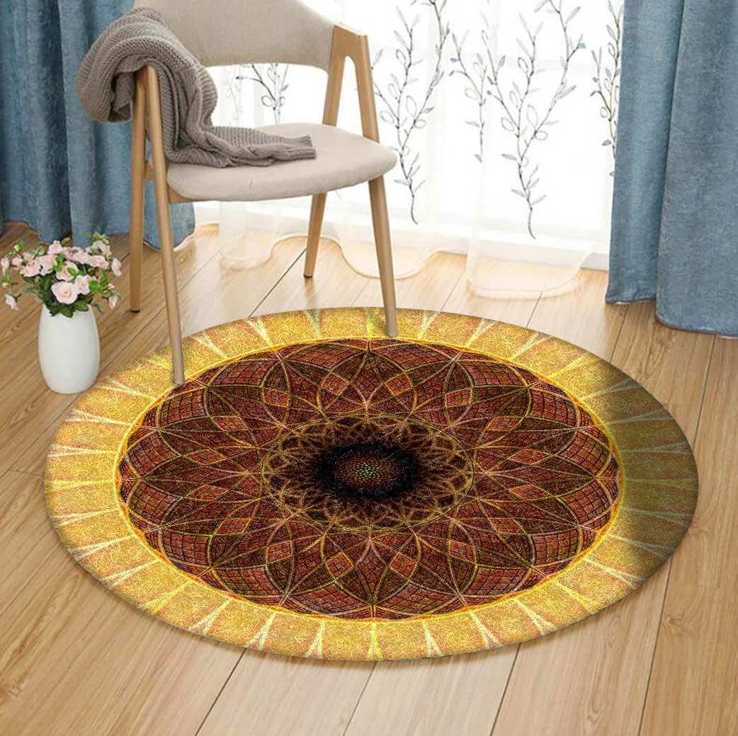 Sunflower Round Carpet