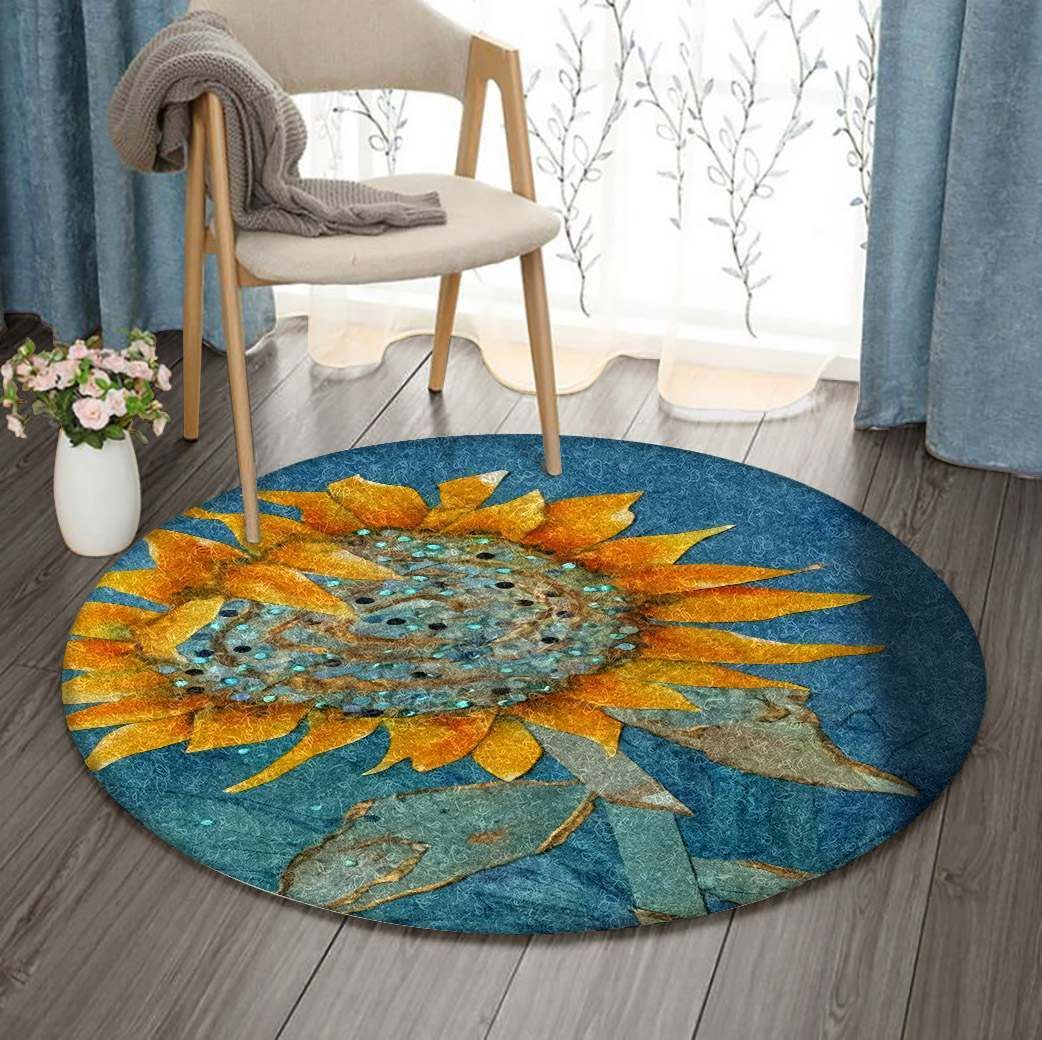 Sunflower Round Carpet