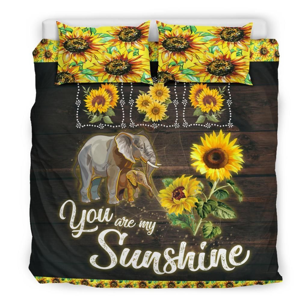 Sunflower Elephant Bedding Set