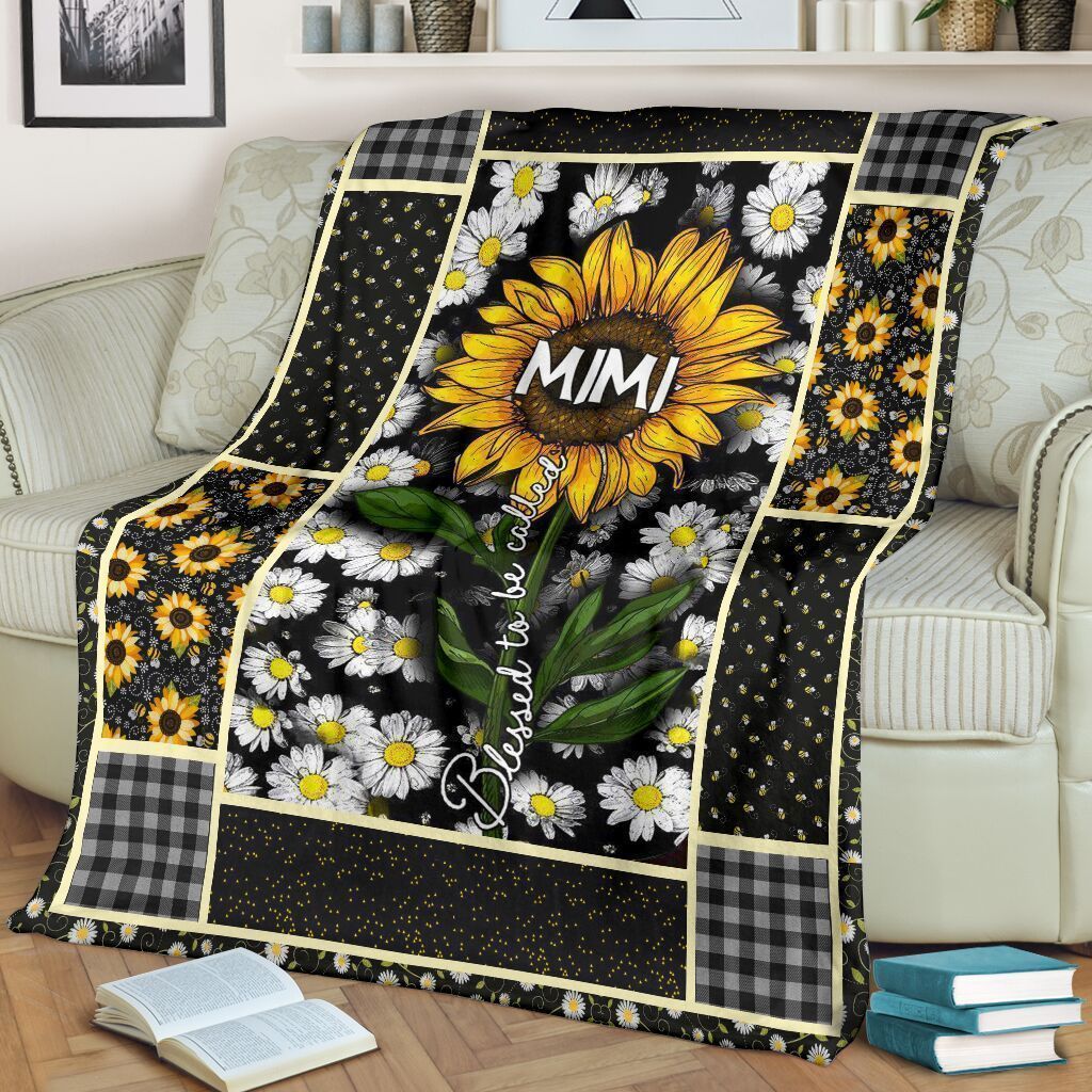 Sunflower Family Mimi Sherpa Fleece Blanket