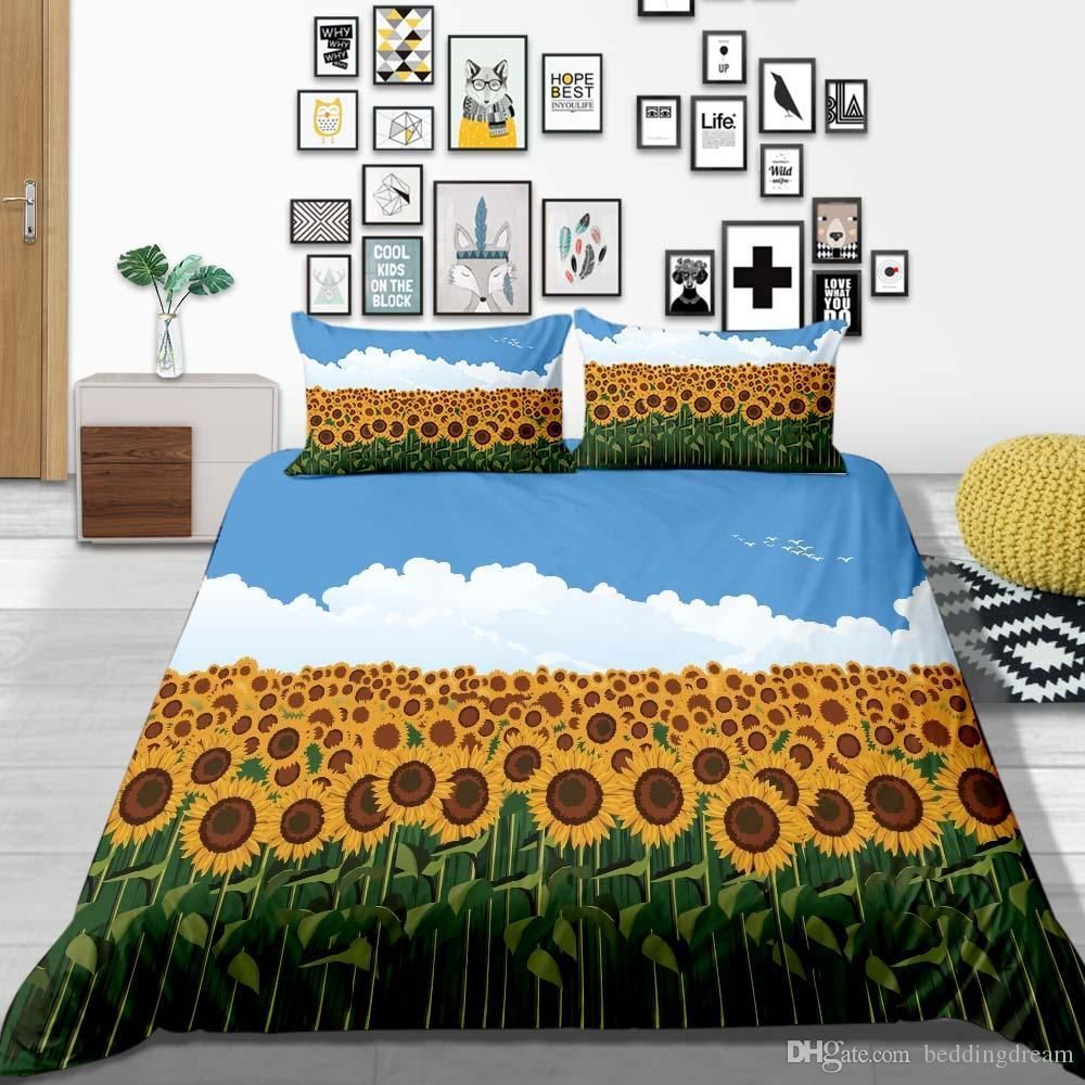 Sunflower Field Bedding Set
