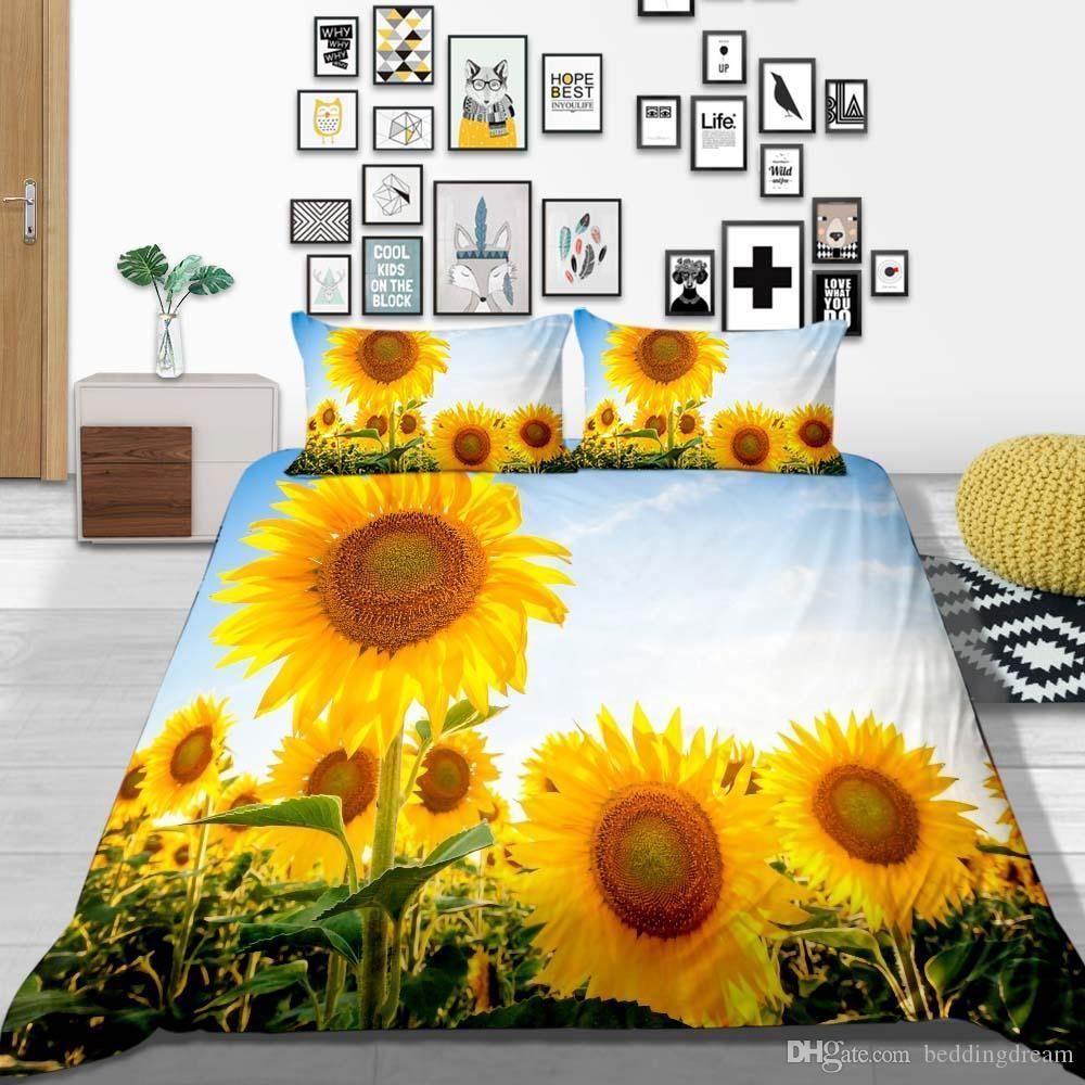 Sunflower Field Bedding Set