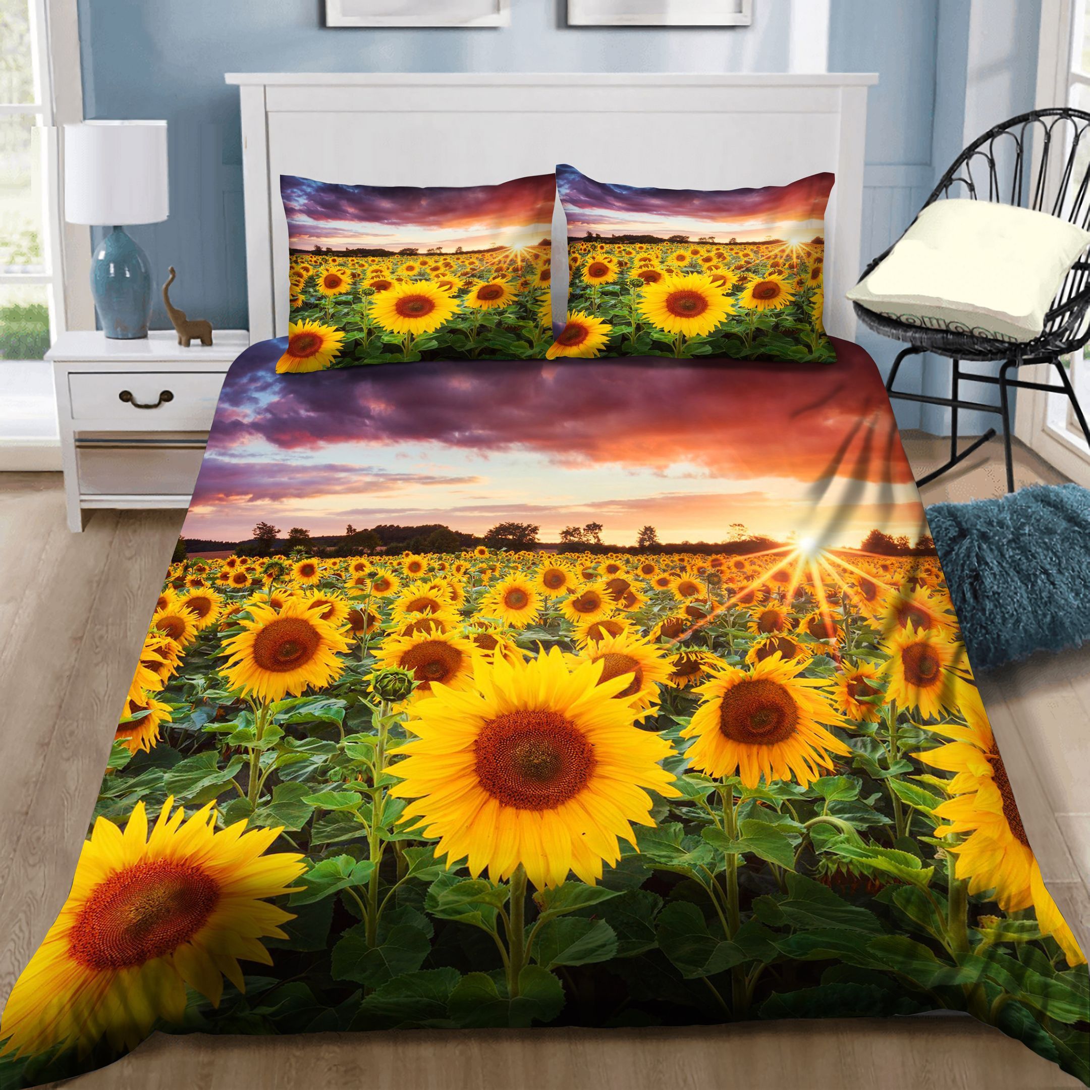 Sunflower Field Bedding Set
