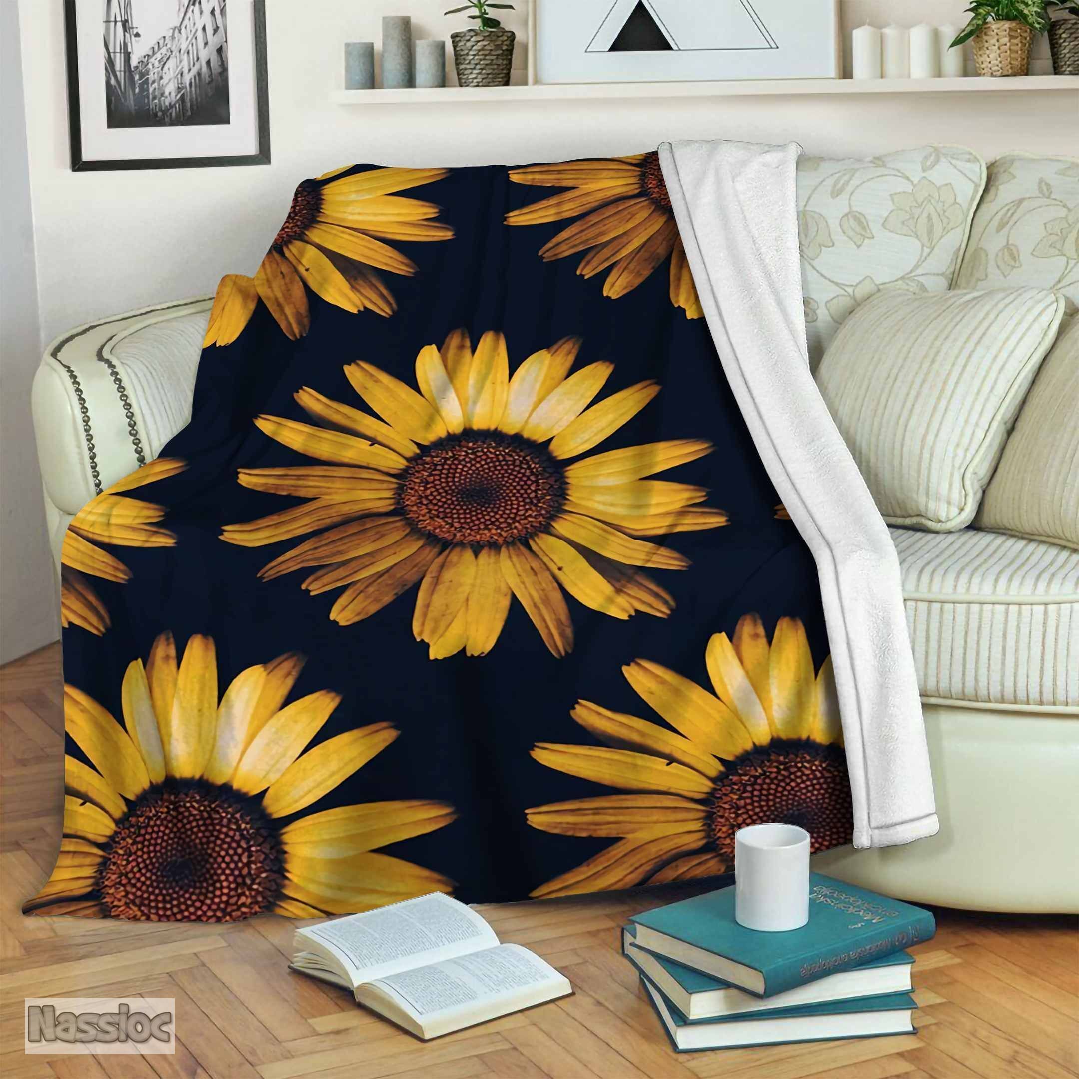 Sunflower Fleece Blanket