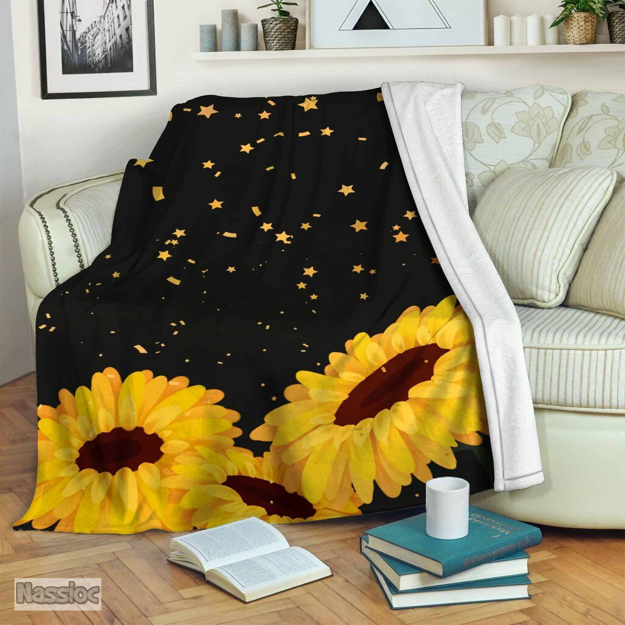 Sunflower Fleece Blanket