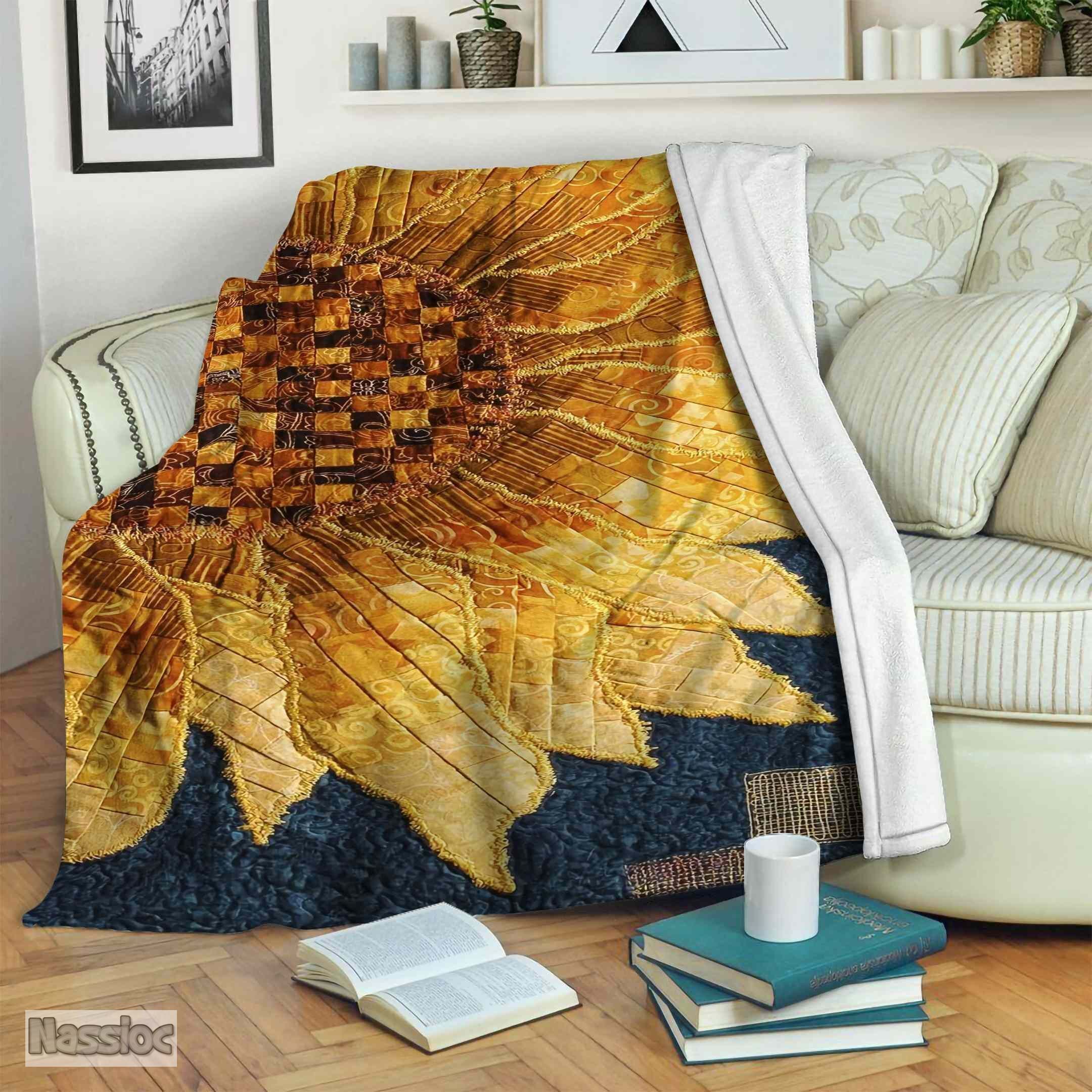 Sunflower Fleece Blanket