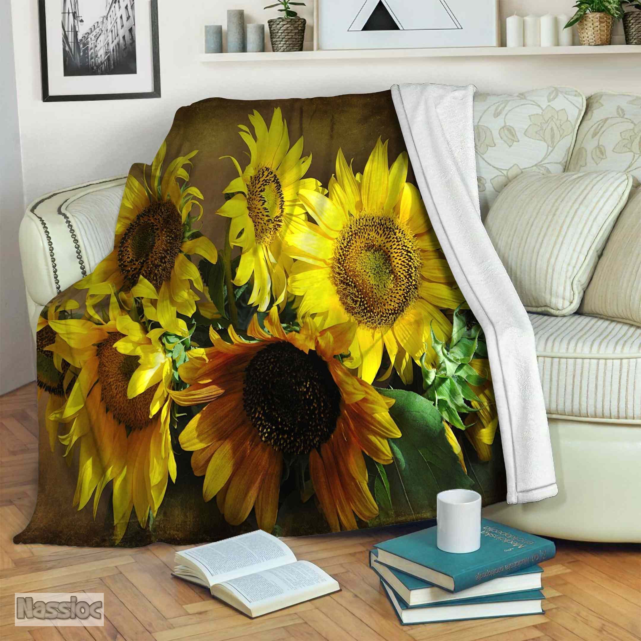 Sunflower Fleece Blanket