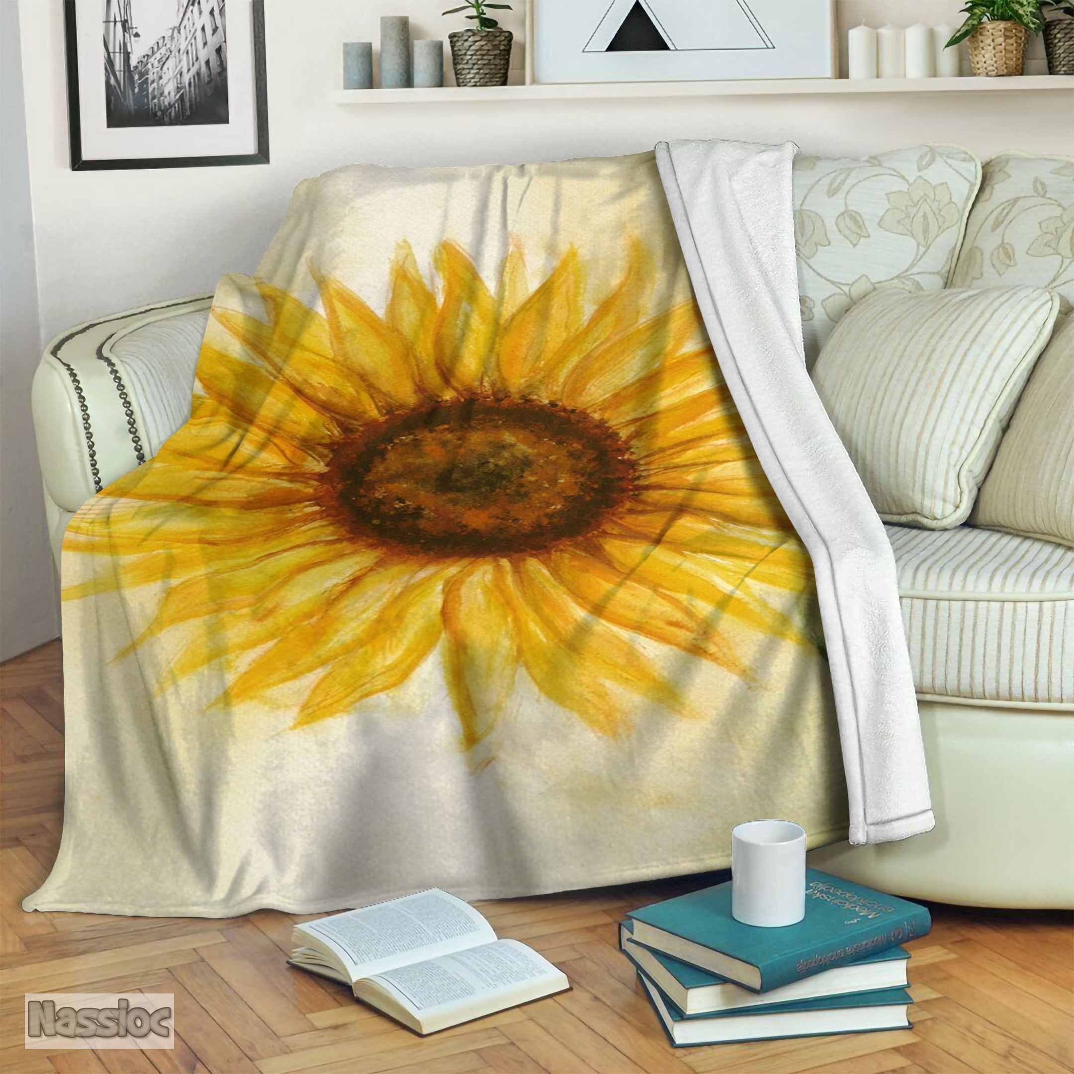 Sunflower Fleece Blanket