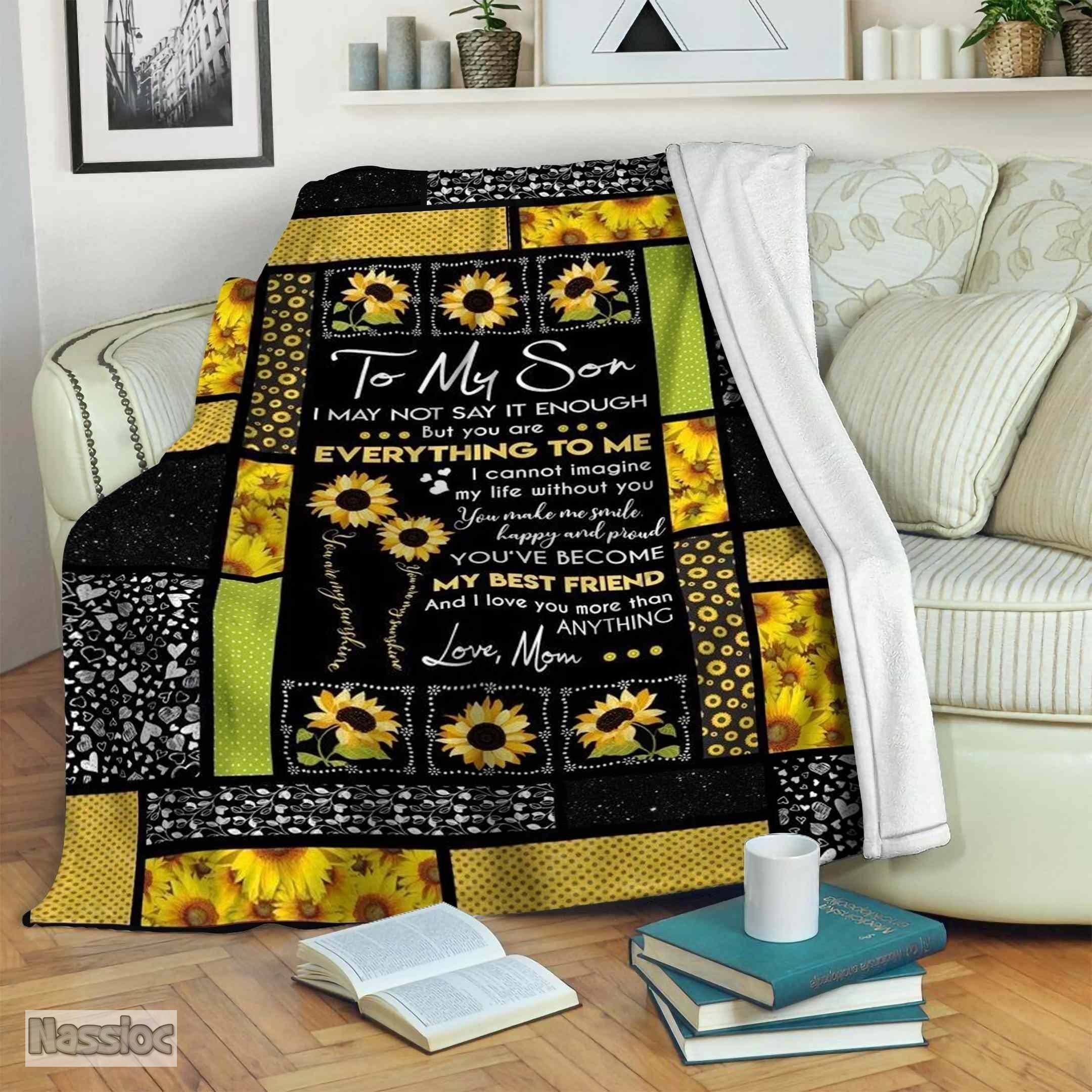 Sunflower Fleece Blanket