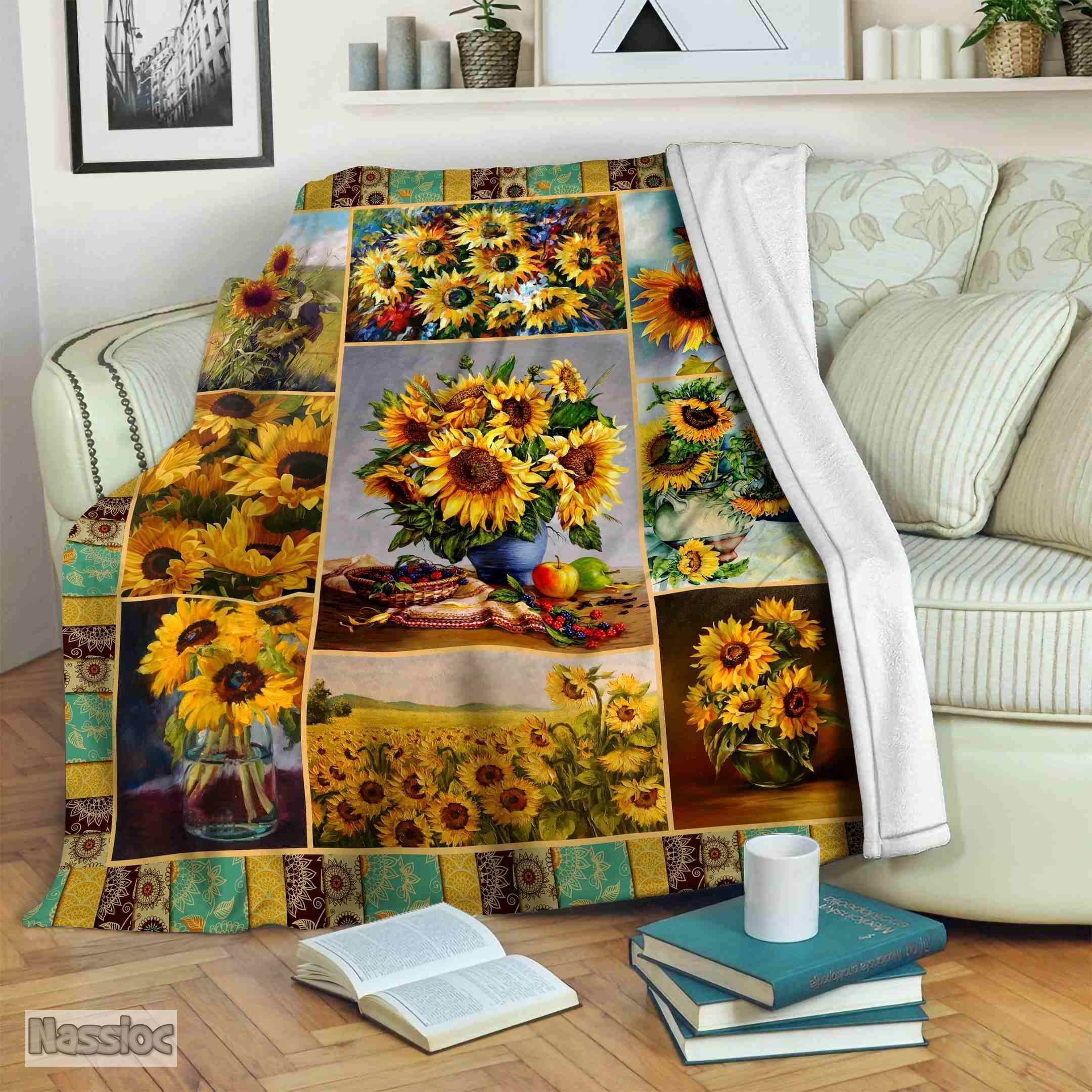 Sunflower Fleece Blanket