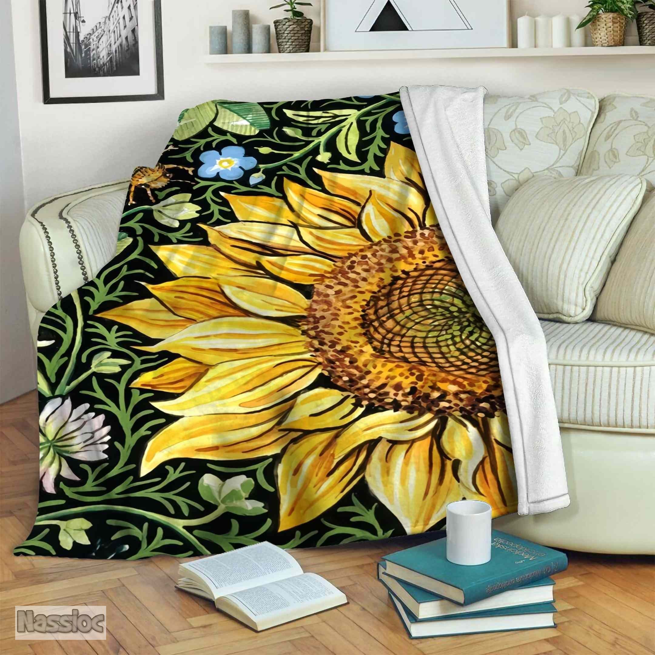 Sunflower Fleece Blanket