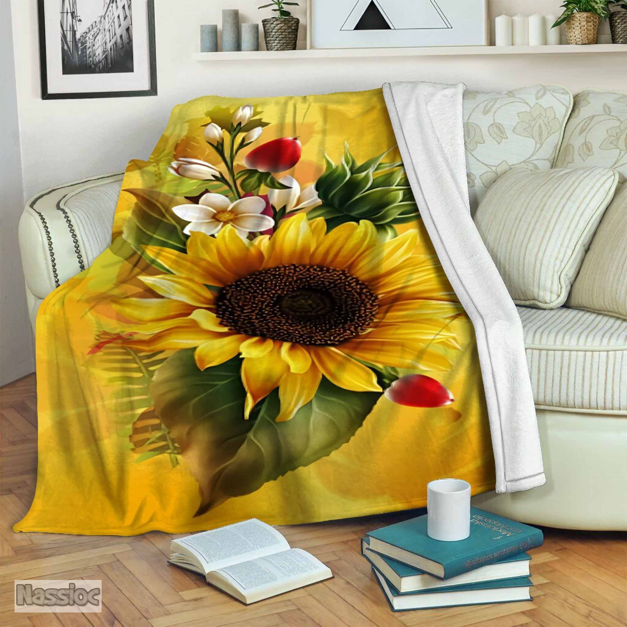 Sunflower Fleece Blanket