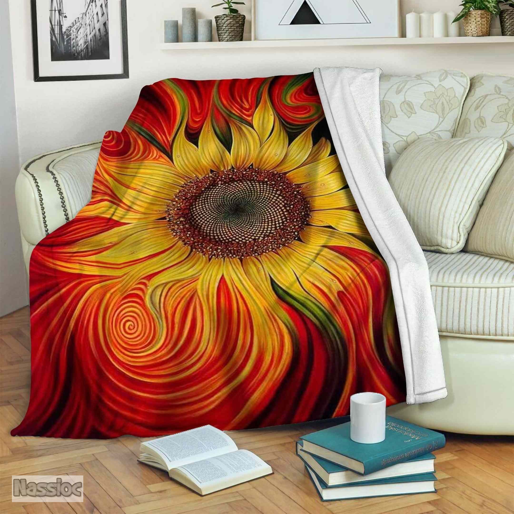 Sunflower Fleece Blanket
