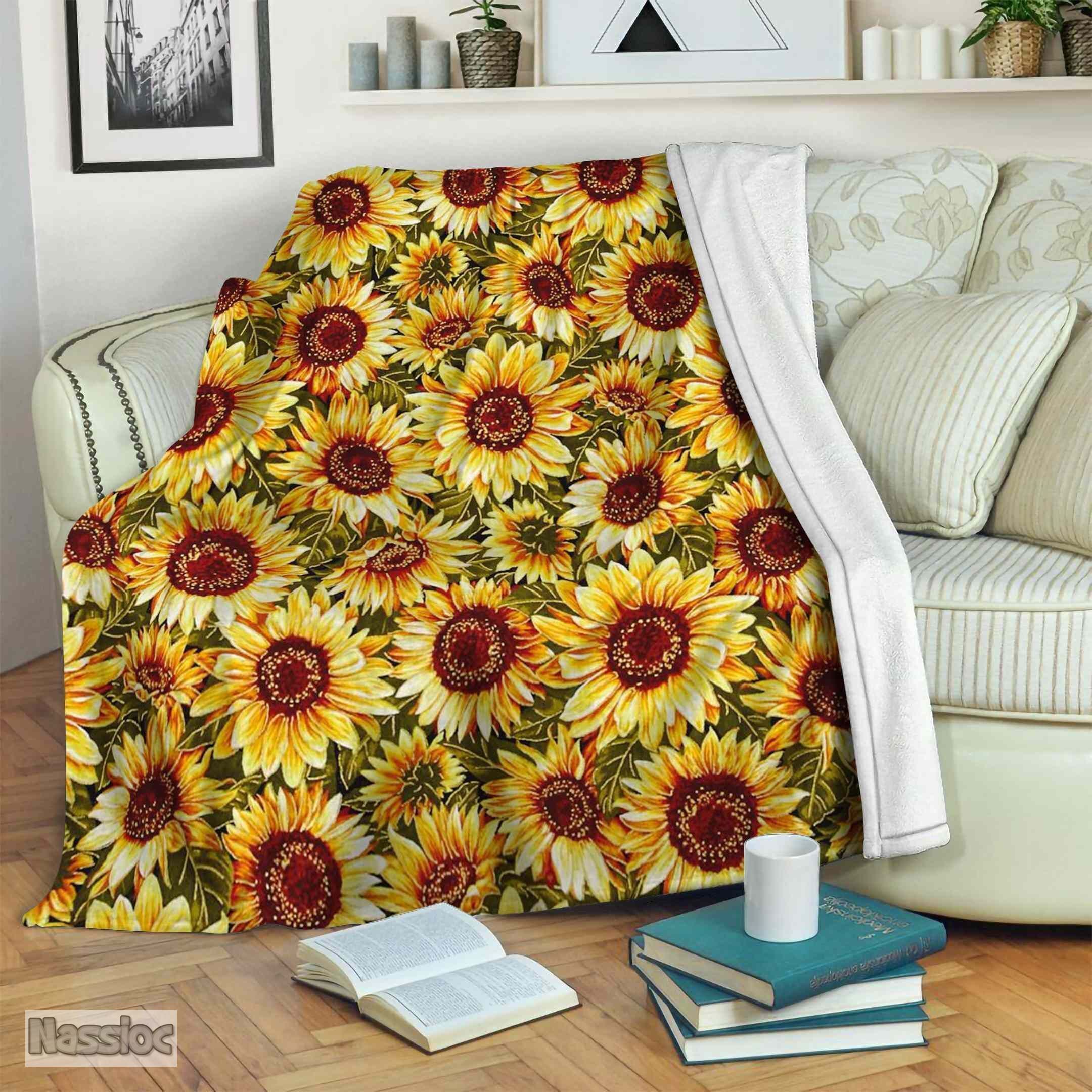 Sunflower Fleece Blanket
