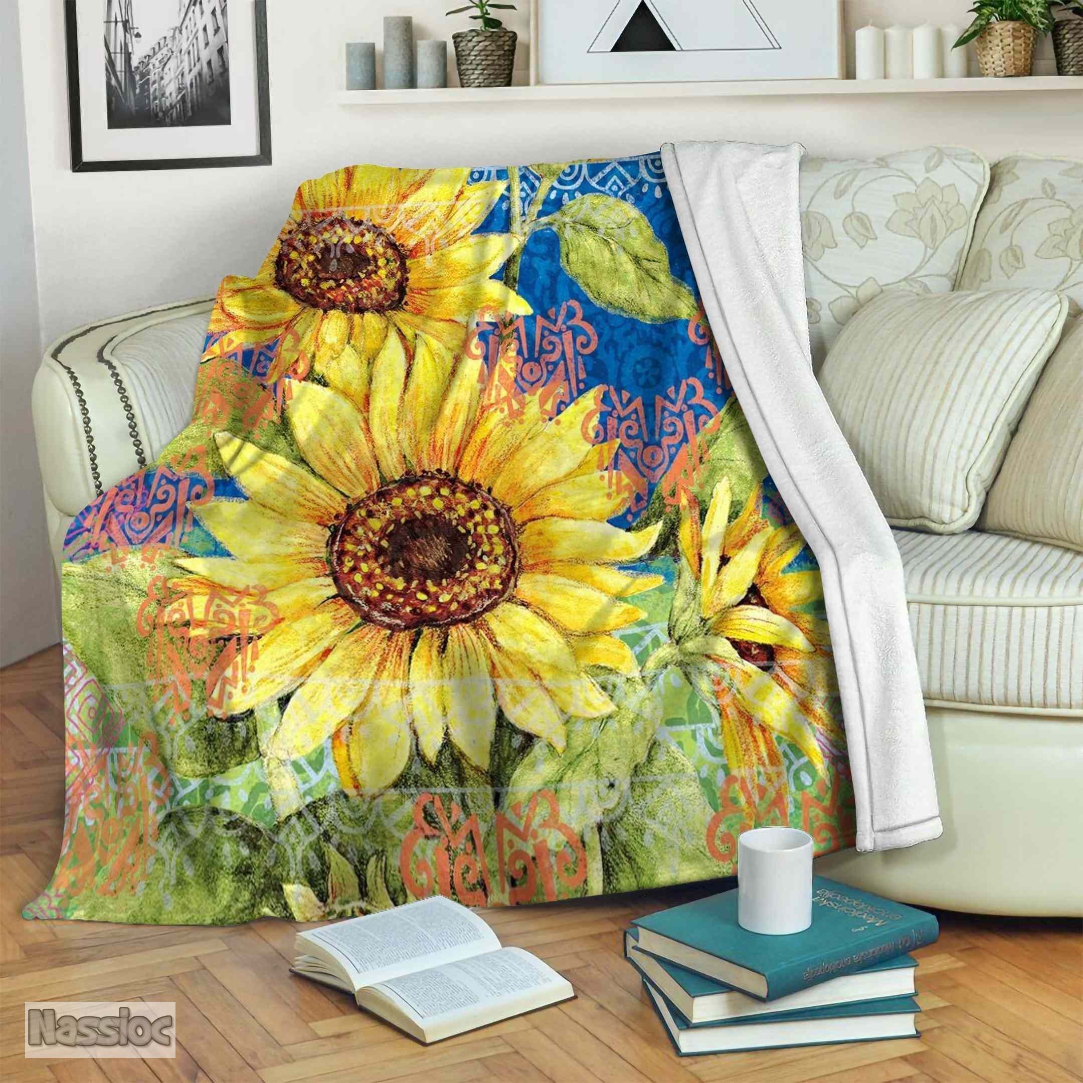 Sunflower Fleece Blanket