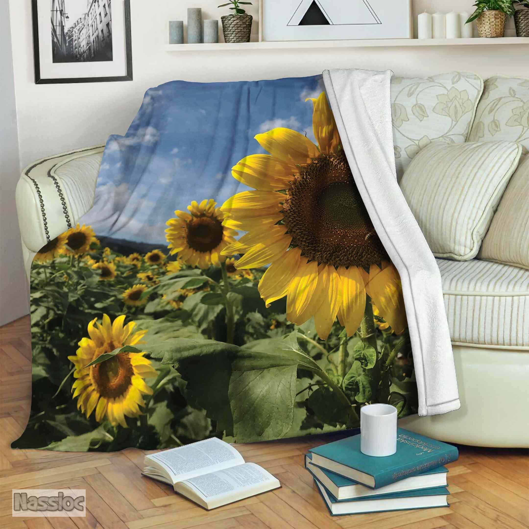 Sunflower Fleece Blanket