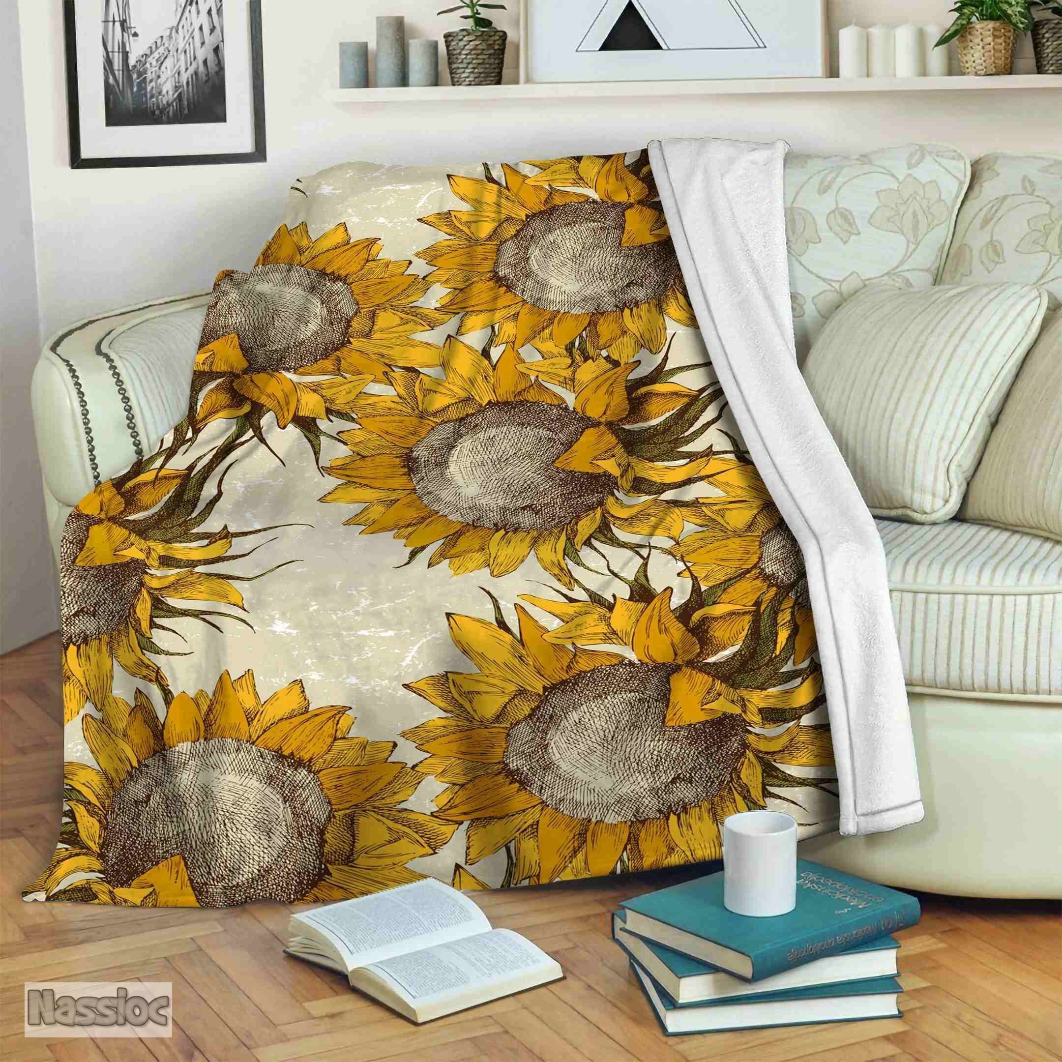 Sunflower Fleece Blanket
