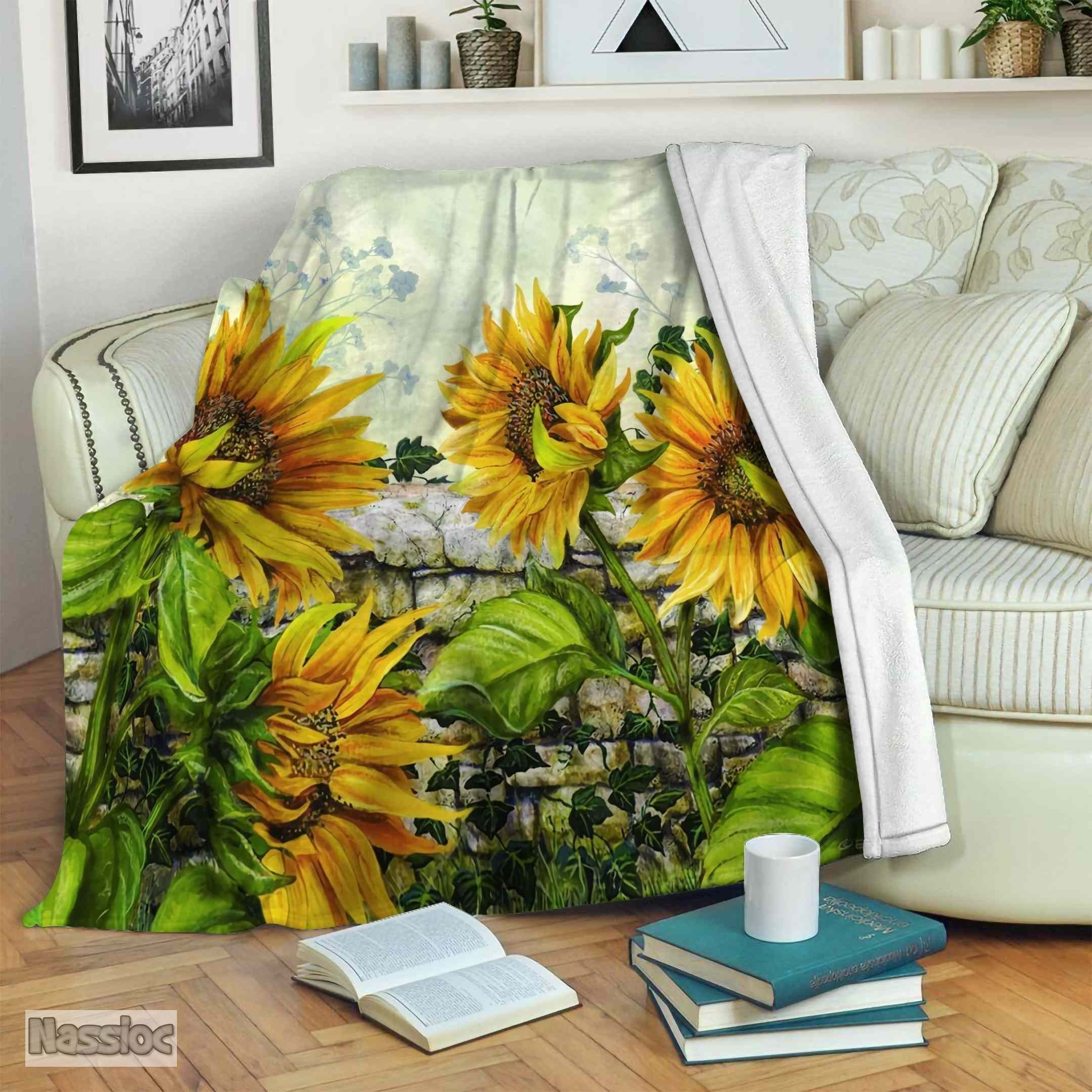 Sunflower Fleece Blanket
