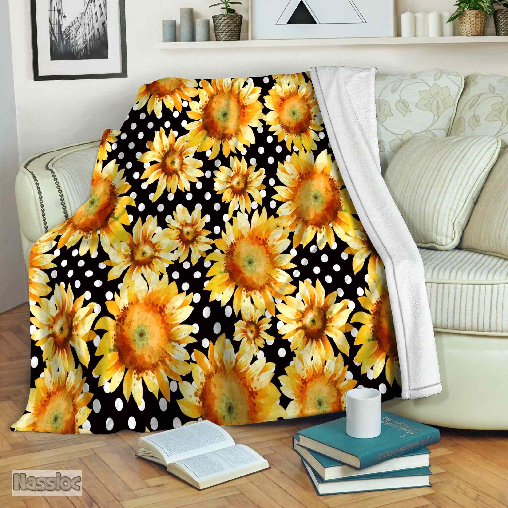 Sunflower Fleece Blanket
