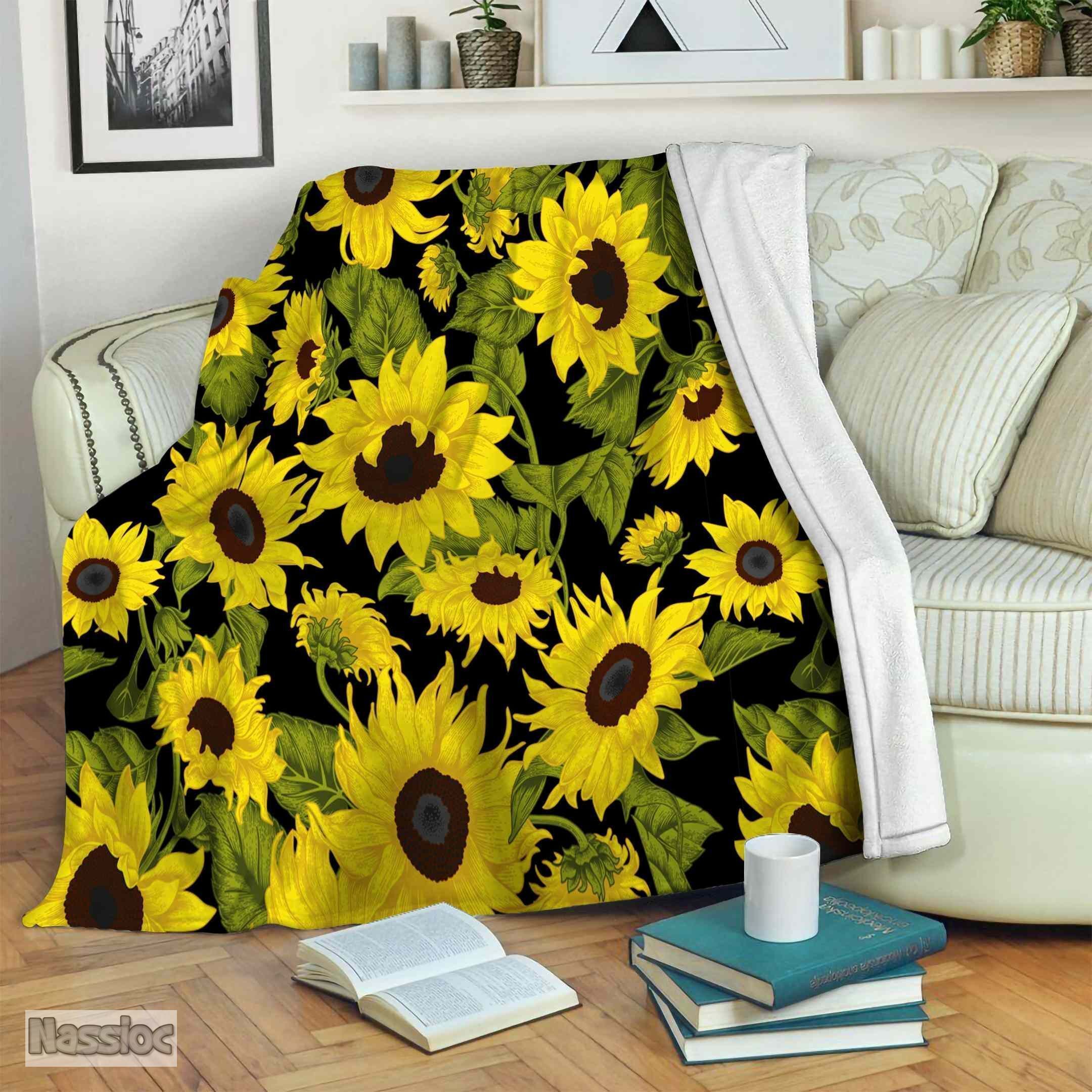 Sunflower Fleece Blanket