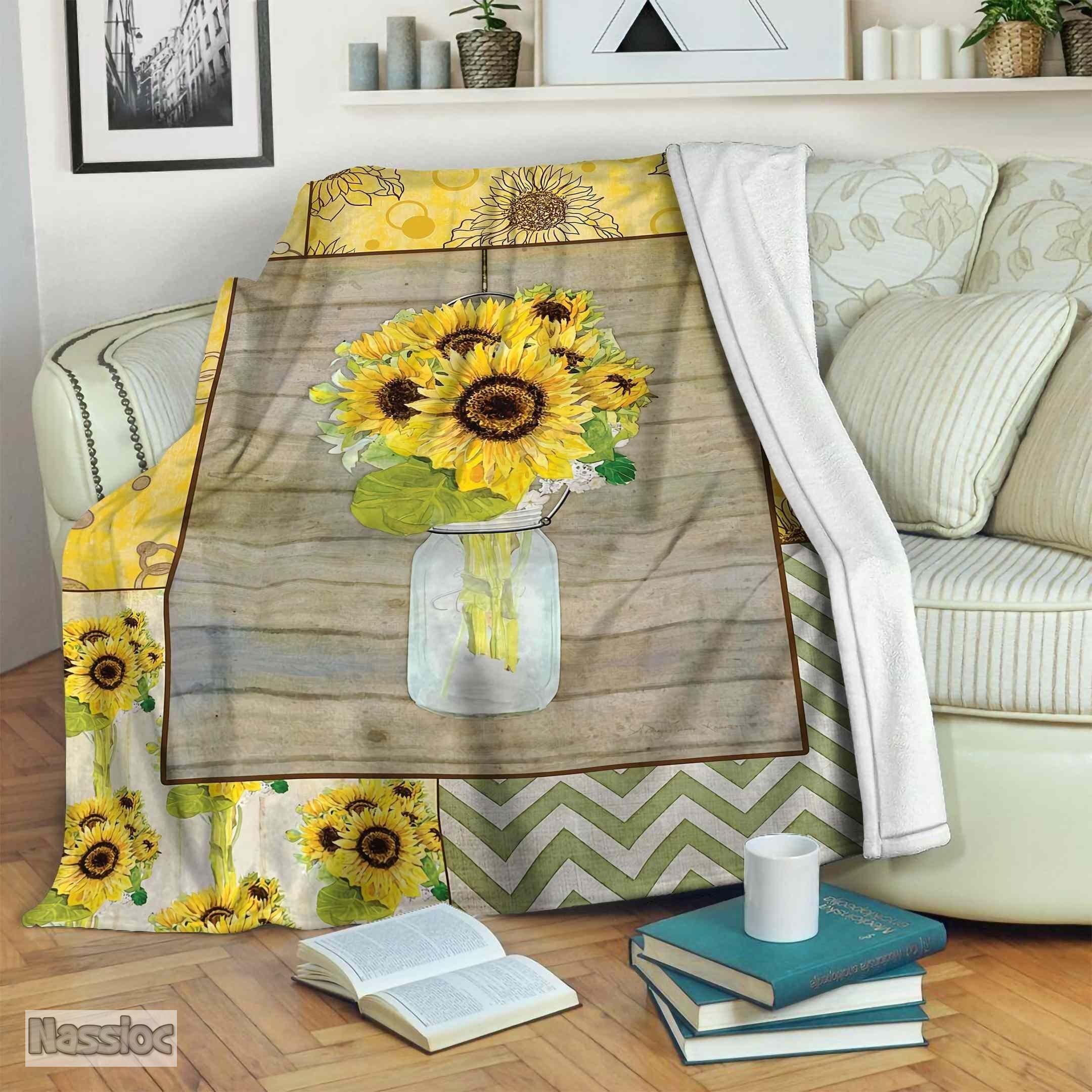 Sunflower Fleece Blanket