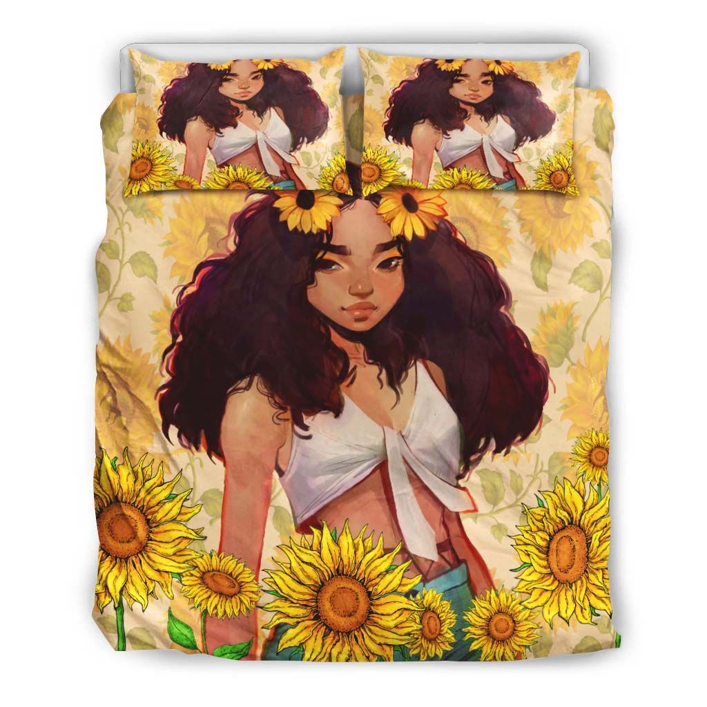 Sunflower Girl Bedding Set