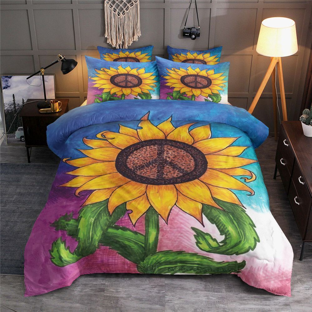 Sunflower Hippie Bedding Set