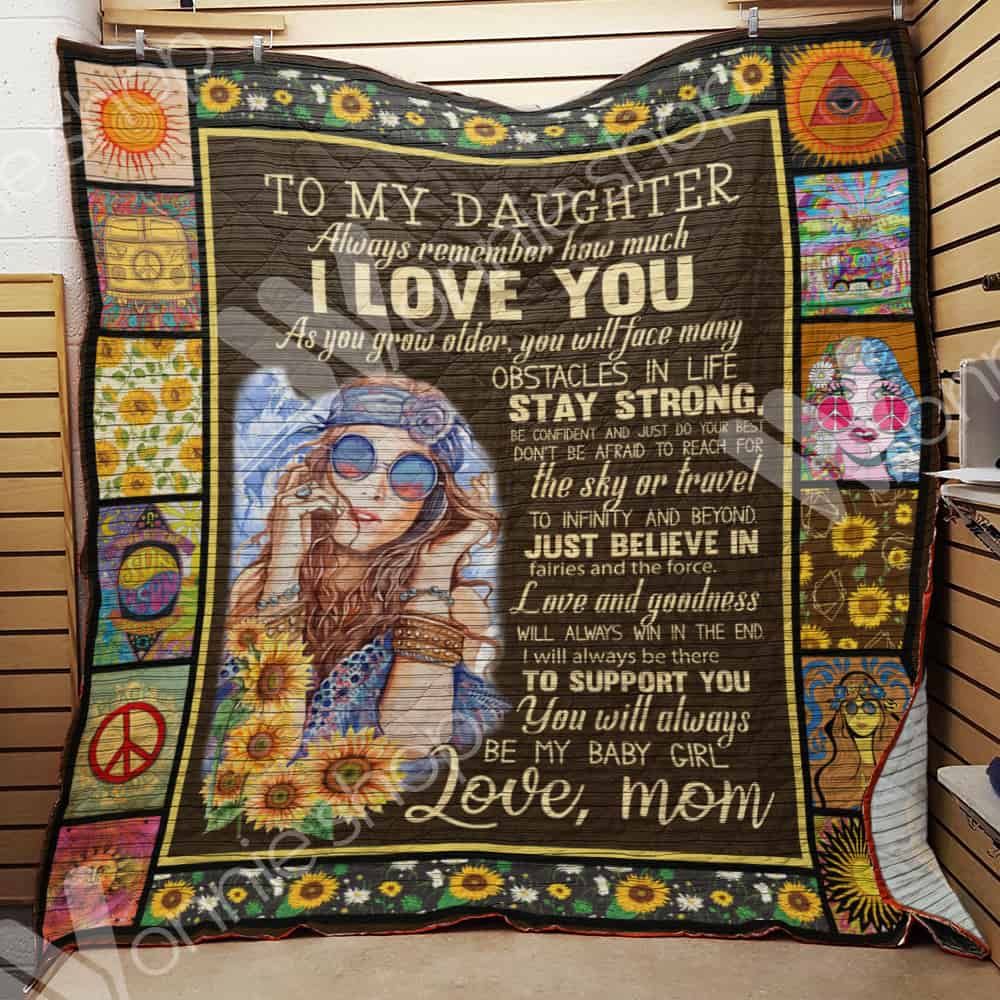 Sunflower Hippie Daughter Quilt Blanket DHC06021462TD