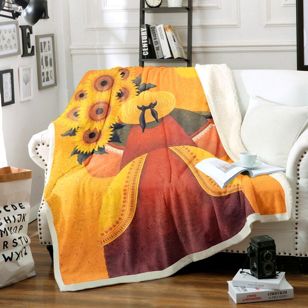 Sunflower Sherpa Fleece