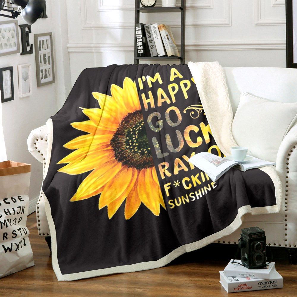 Sunflower Sherpa Fleece Blanket