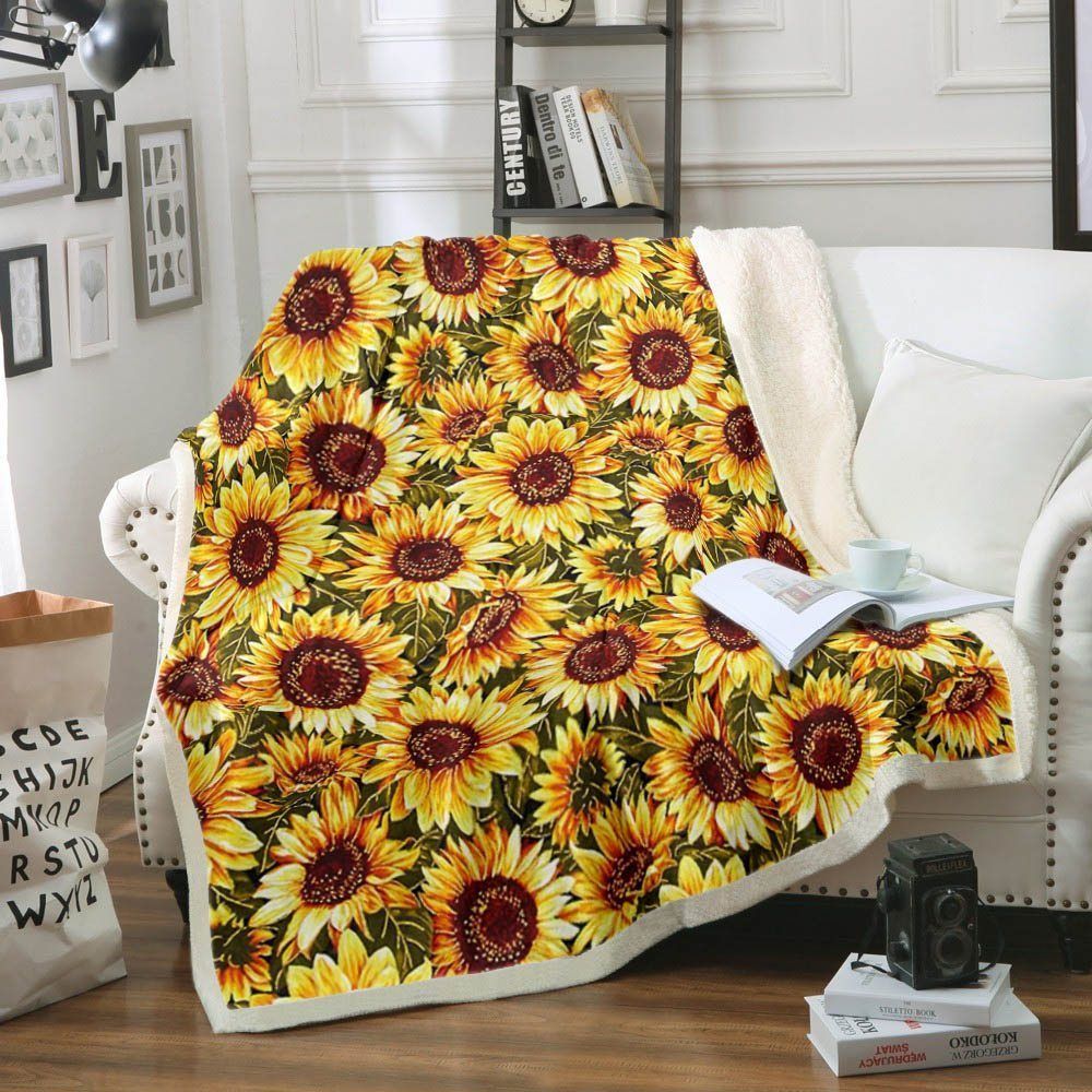 Sunflower Sherpa Fleece