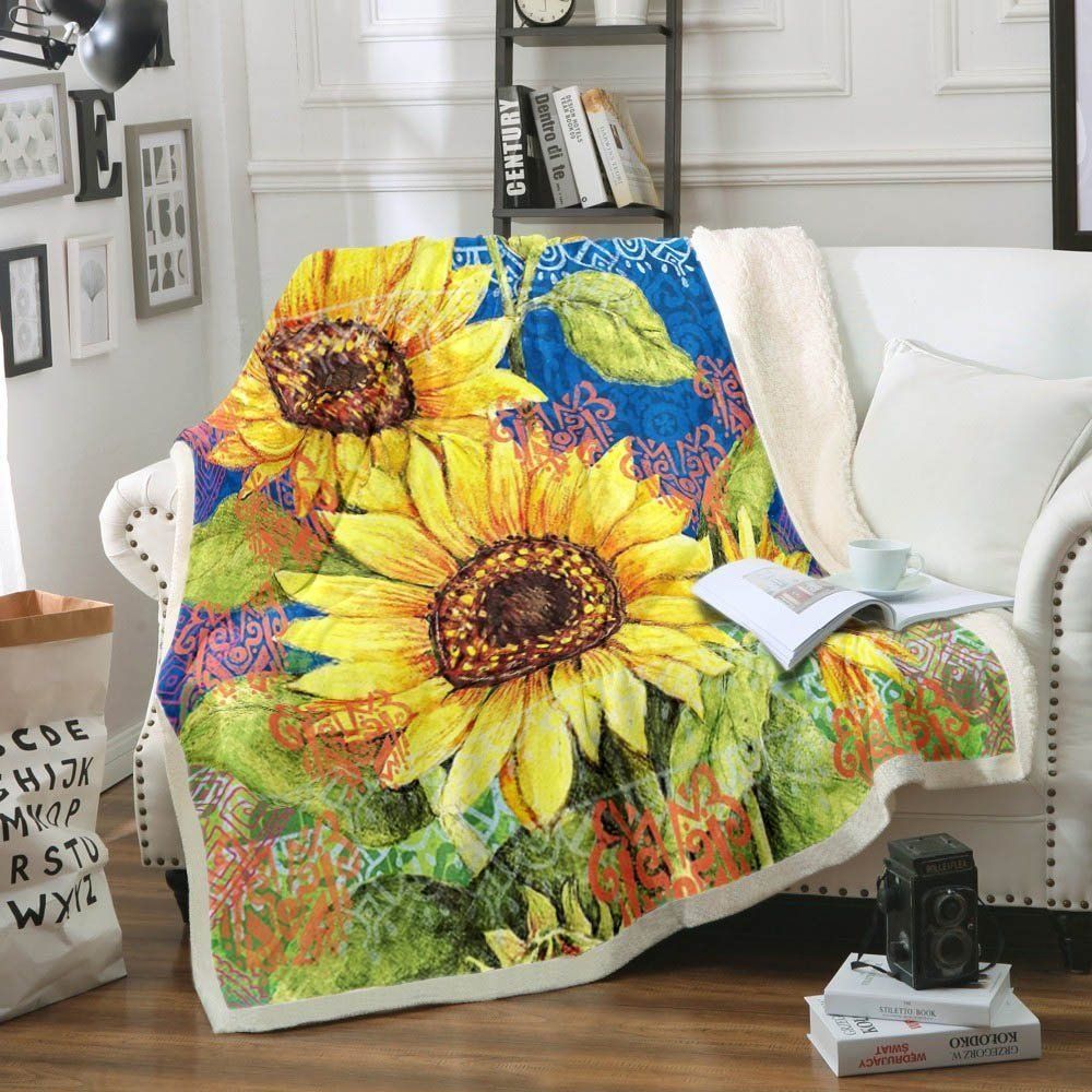 Sunflower Sherpa Fleece