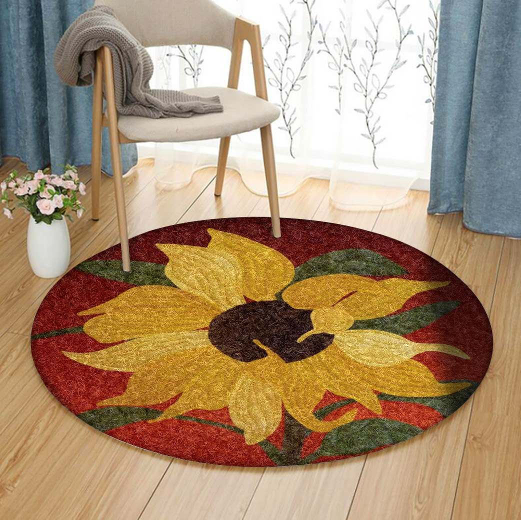 Sunflower Round Carpet