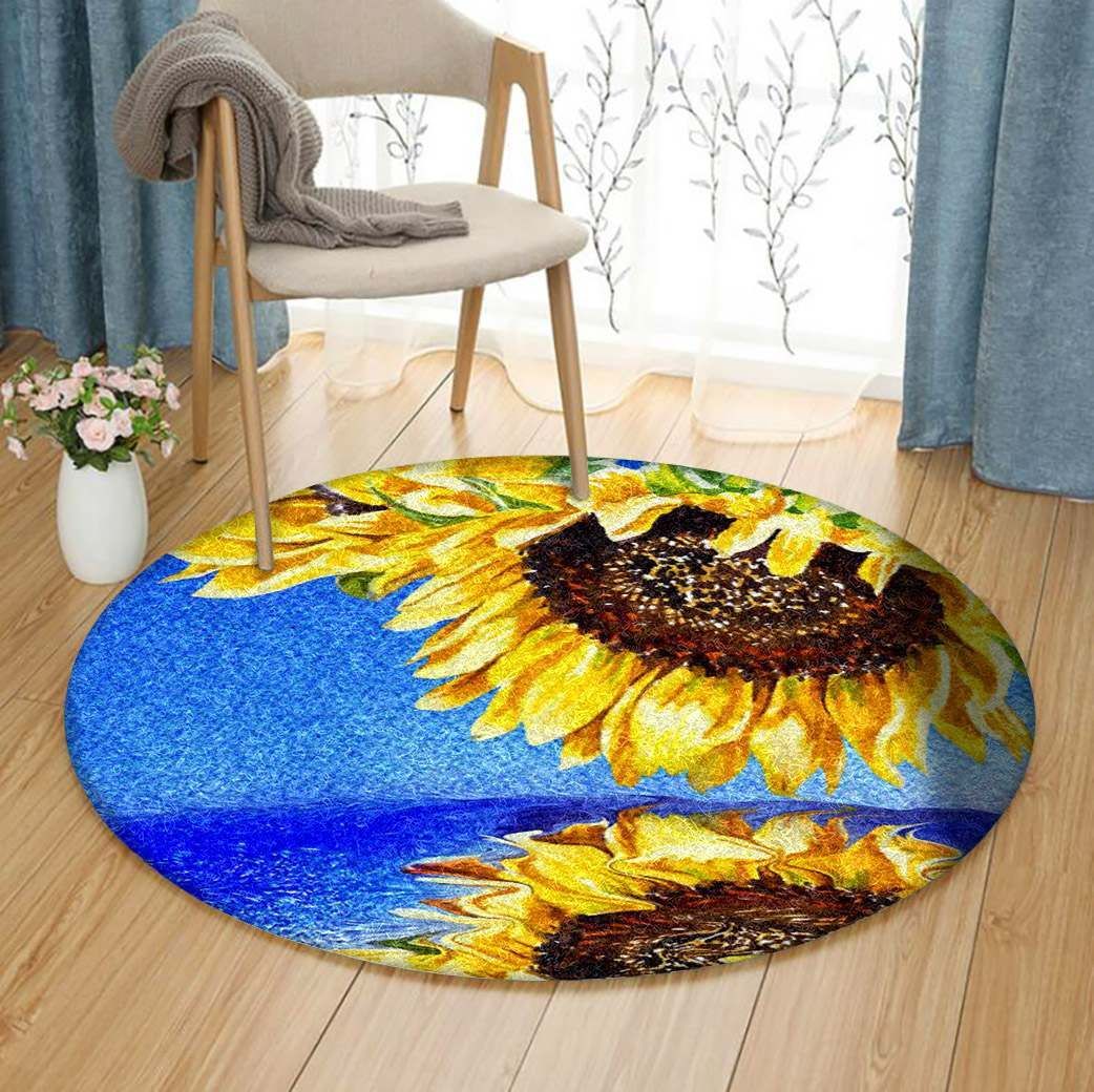 Sunflower Round Carpet
