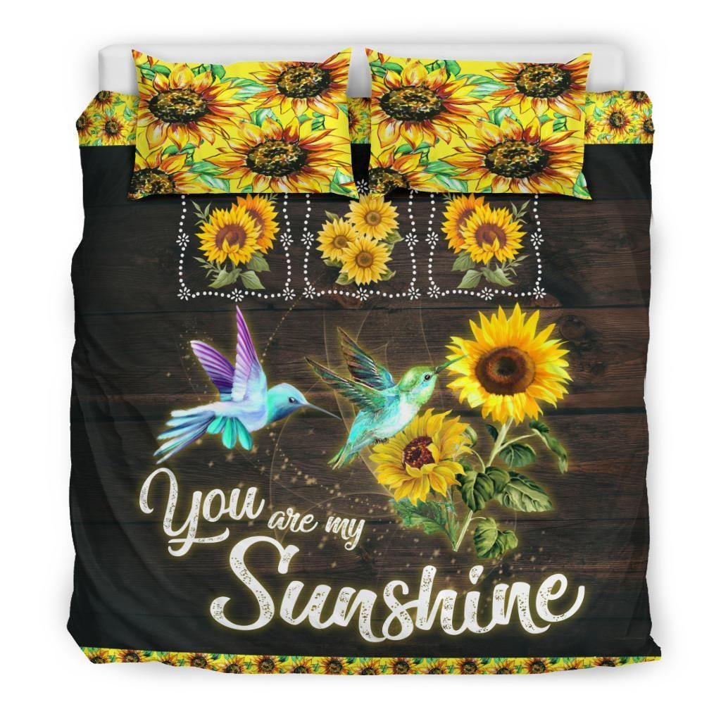 Sunflower Hummingbird Bedding Set