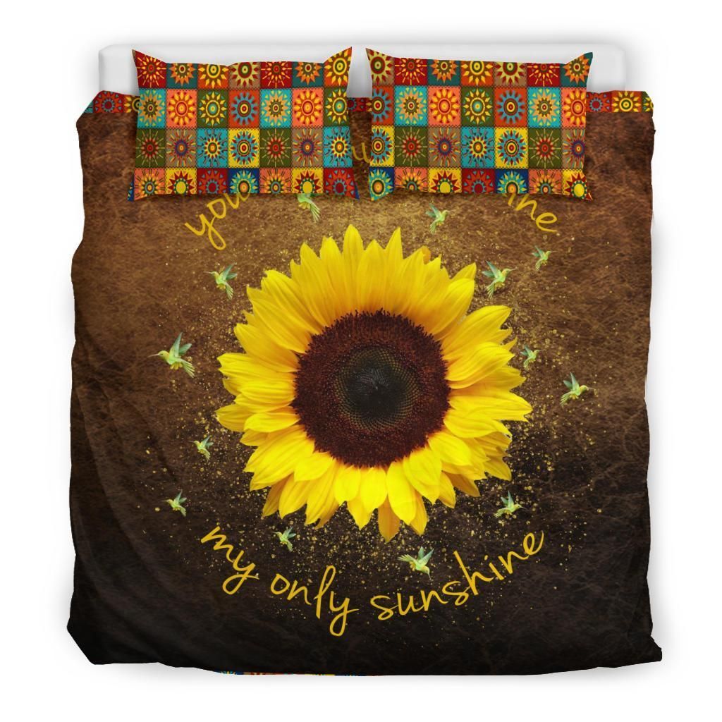 Sunflower Hummingbird Bedding Set