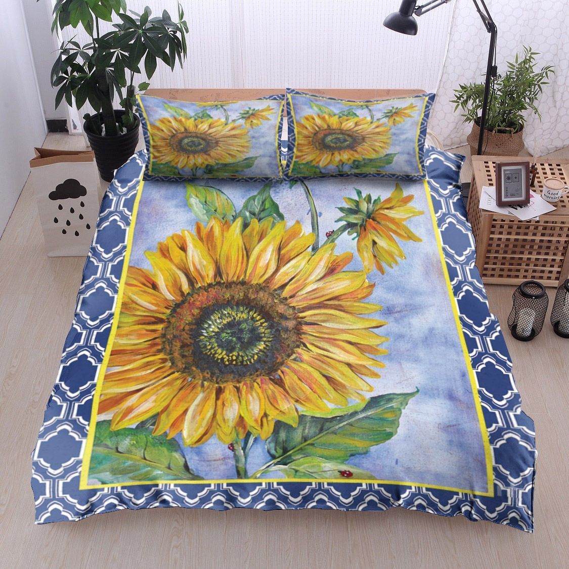 Sunflower Ladybug Bedding Set