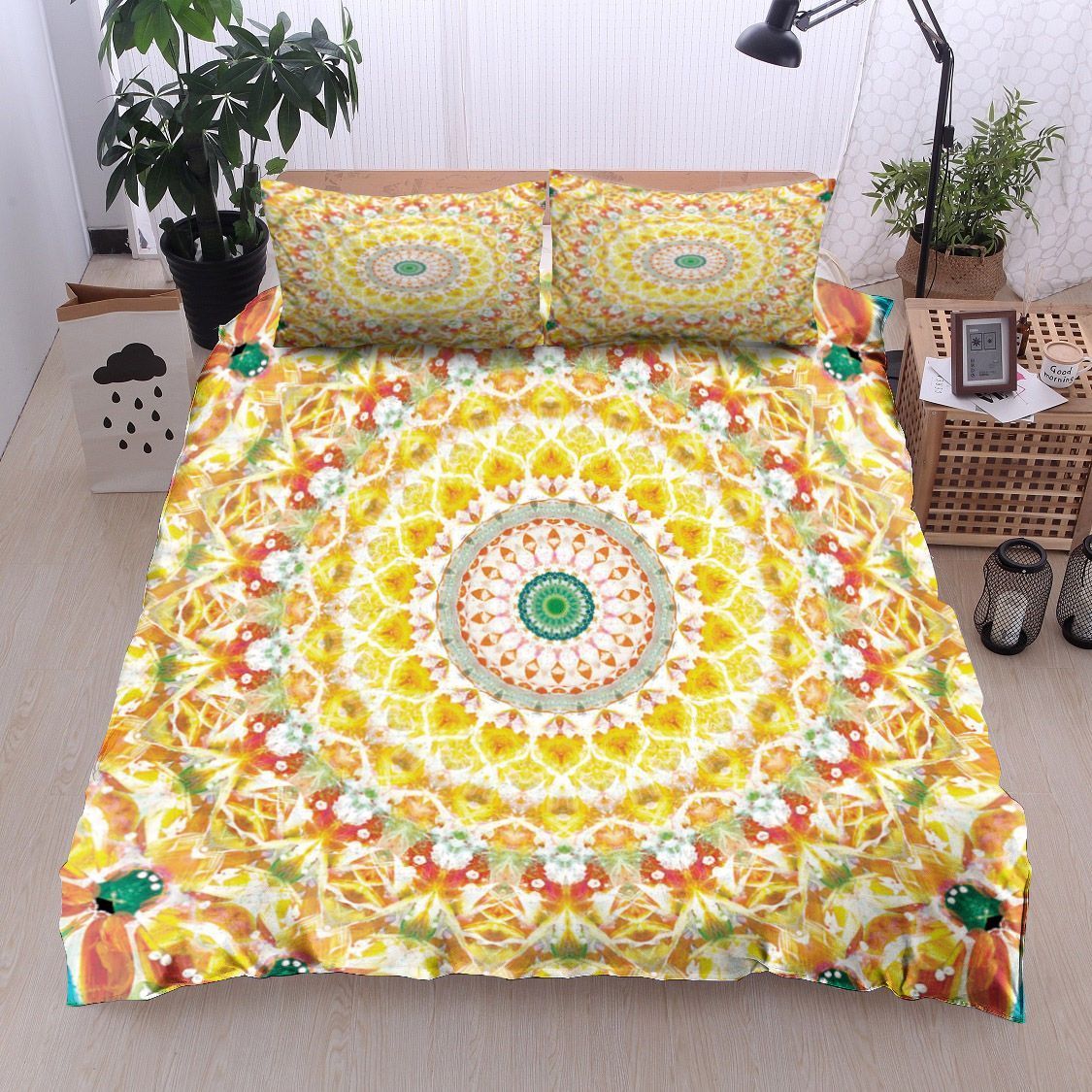 Sunflower Mandala Bedding Set