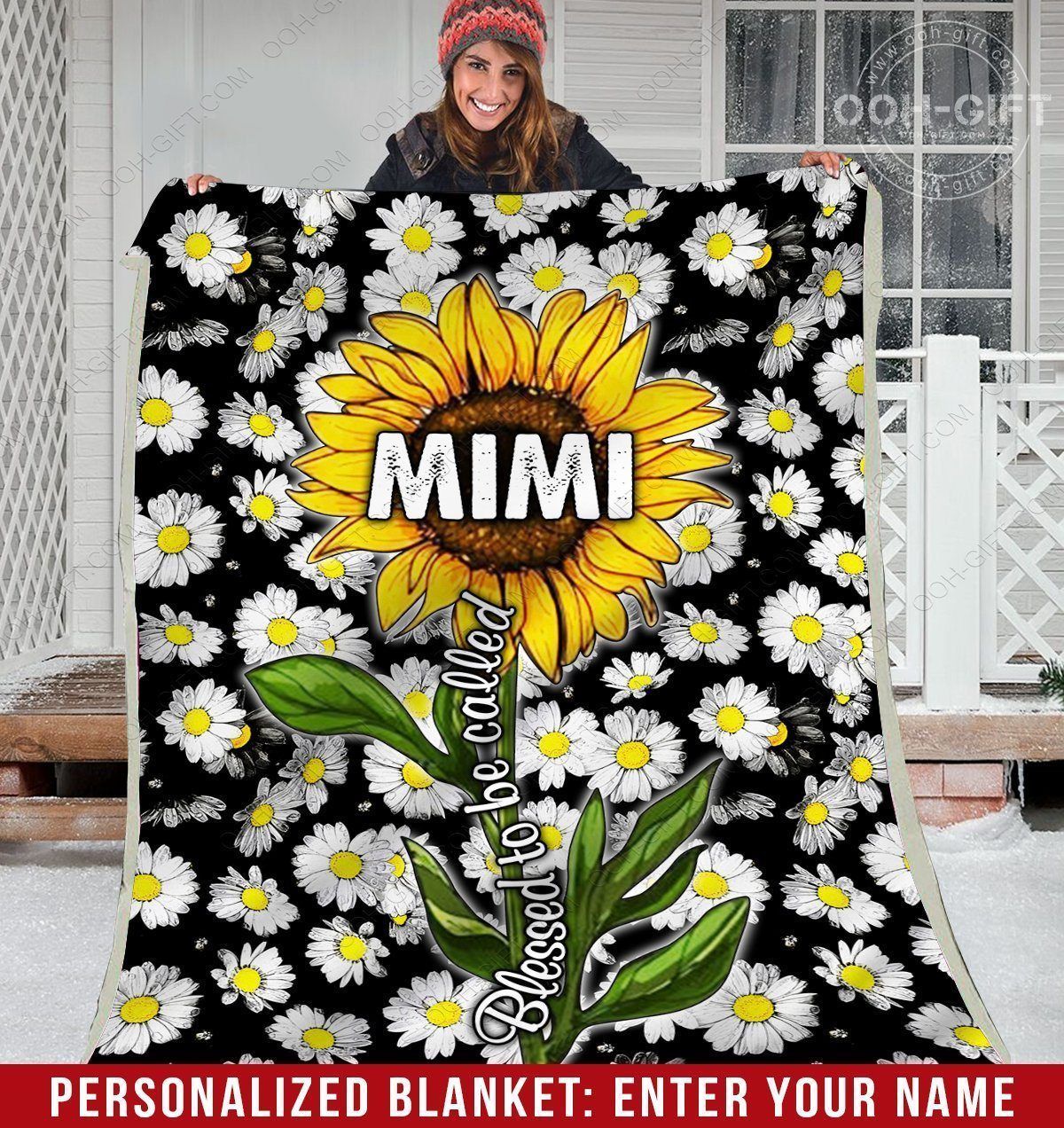 Sunflower Mimi Sherpa Fleece Blanket