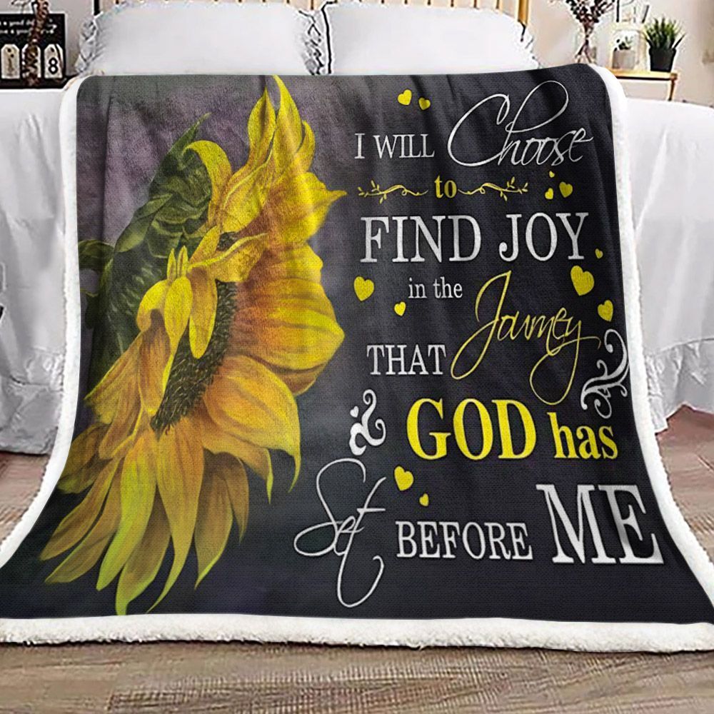 Sunflower Sherpa Fleece Blanket