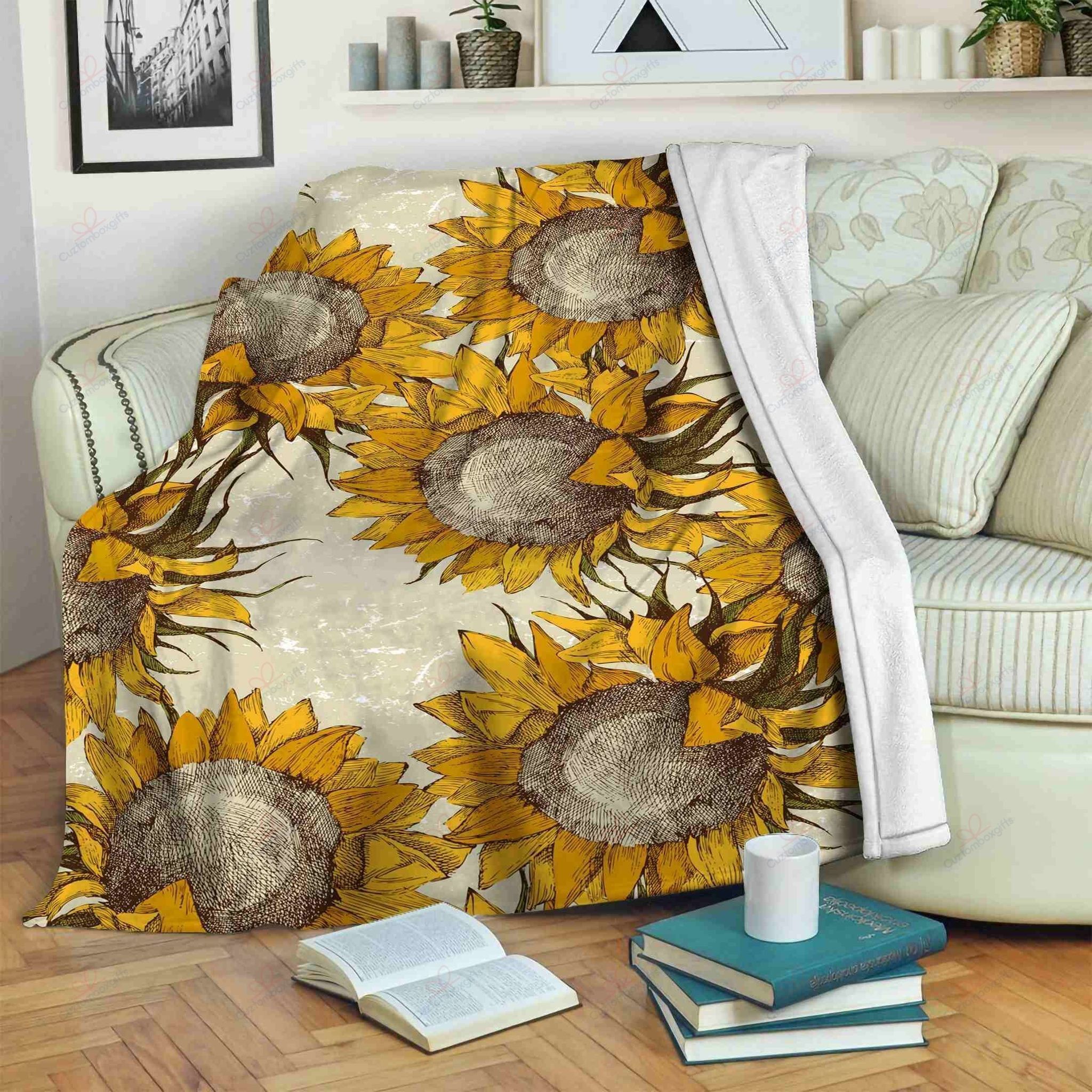 Sunflower Fleece Blanket