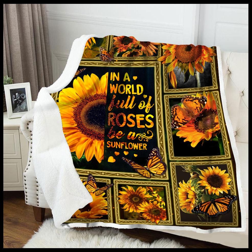Sunflower Fleece Blanket