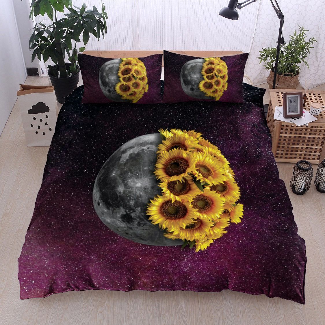 Sunflower Moon Bedding Set